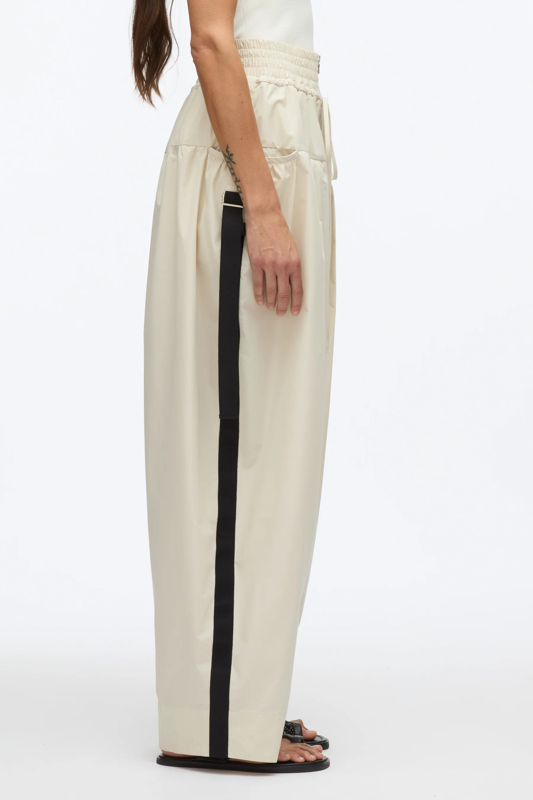 3.1 Phillip Lim Wide Leg Pleated Pocket Pant