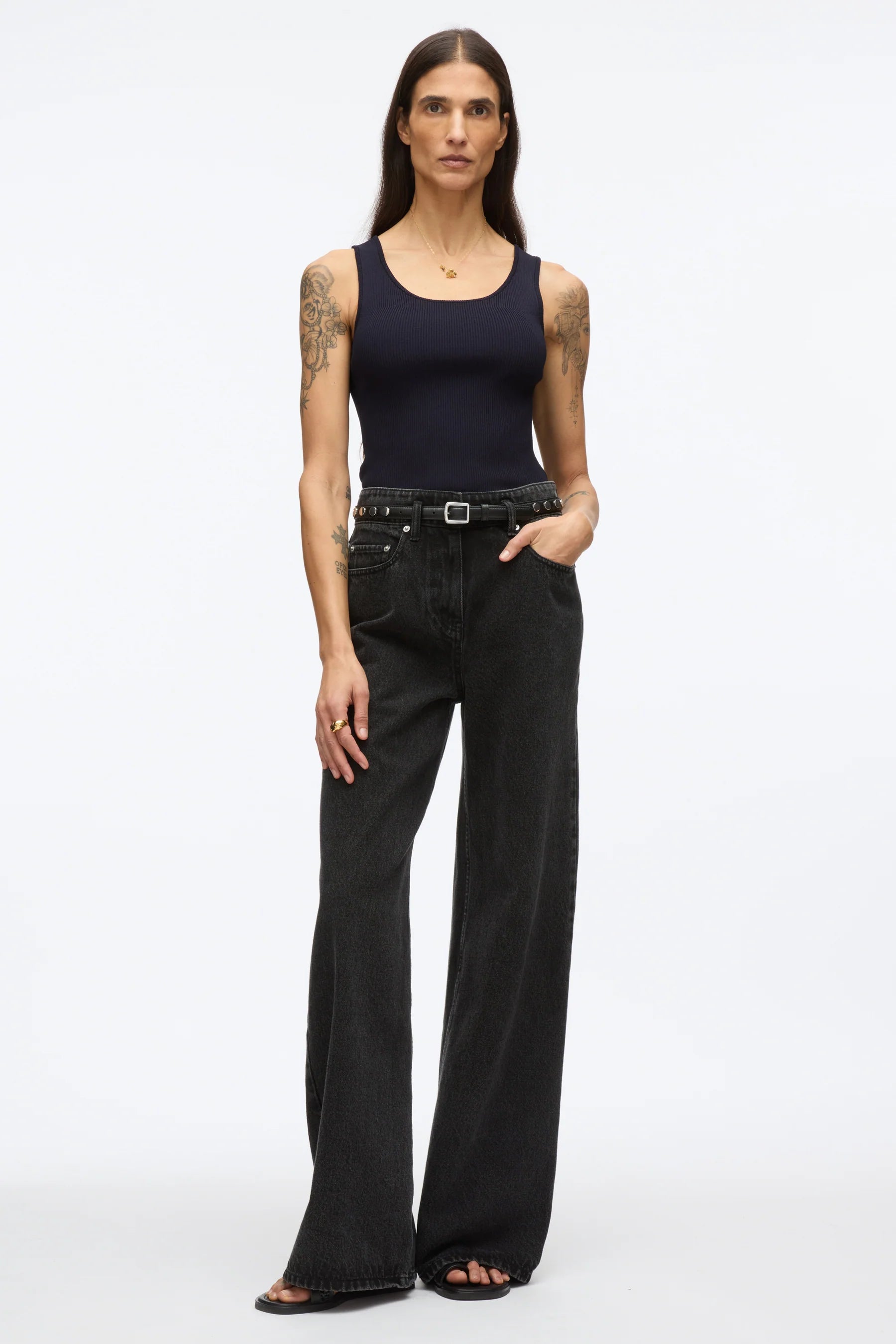 3.1 Phillip Lim Compact Rib Layering Tank