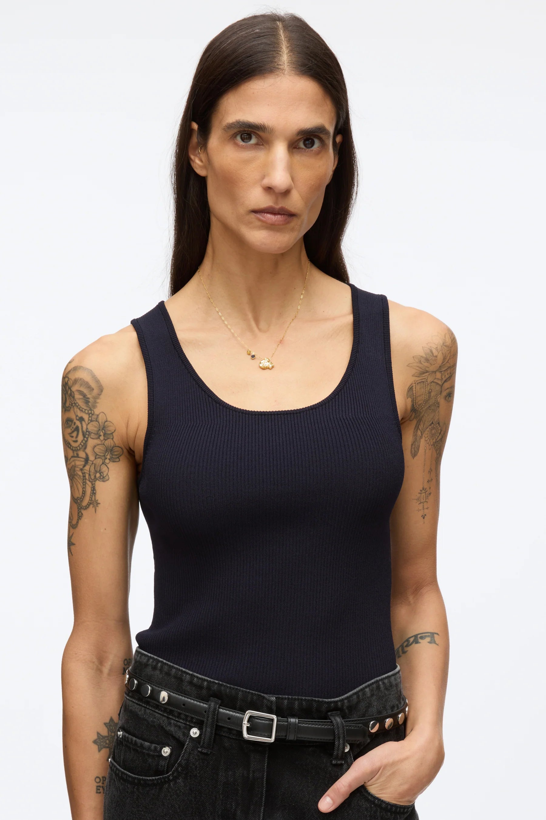 3.1 Phillip Lim Compact Rib Layering Tank