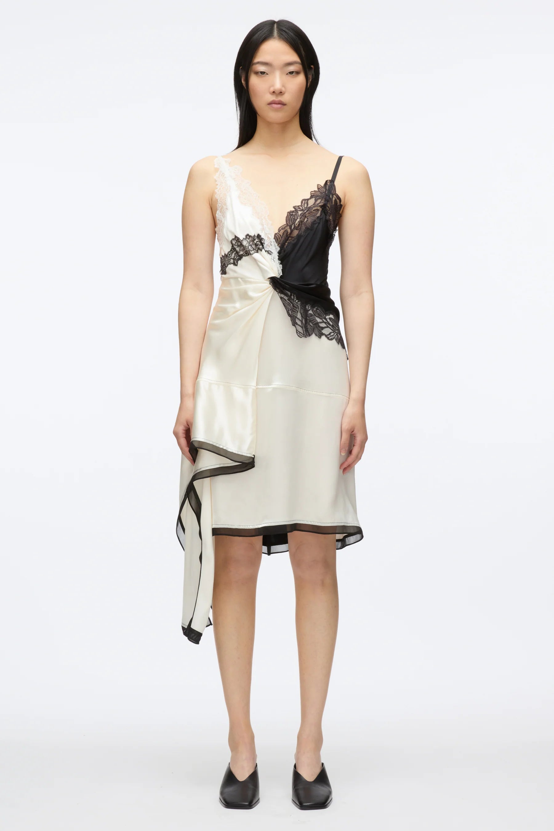 3.1 Phillip Lim Liquid Satin Twist Slip Dress