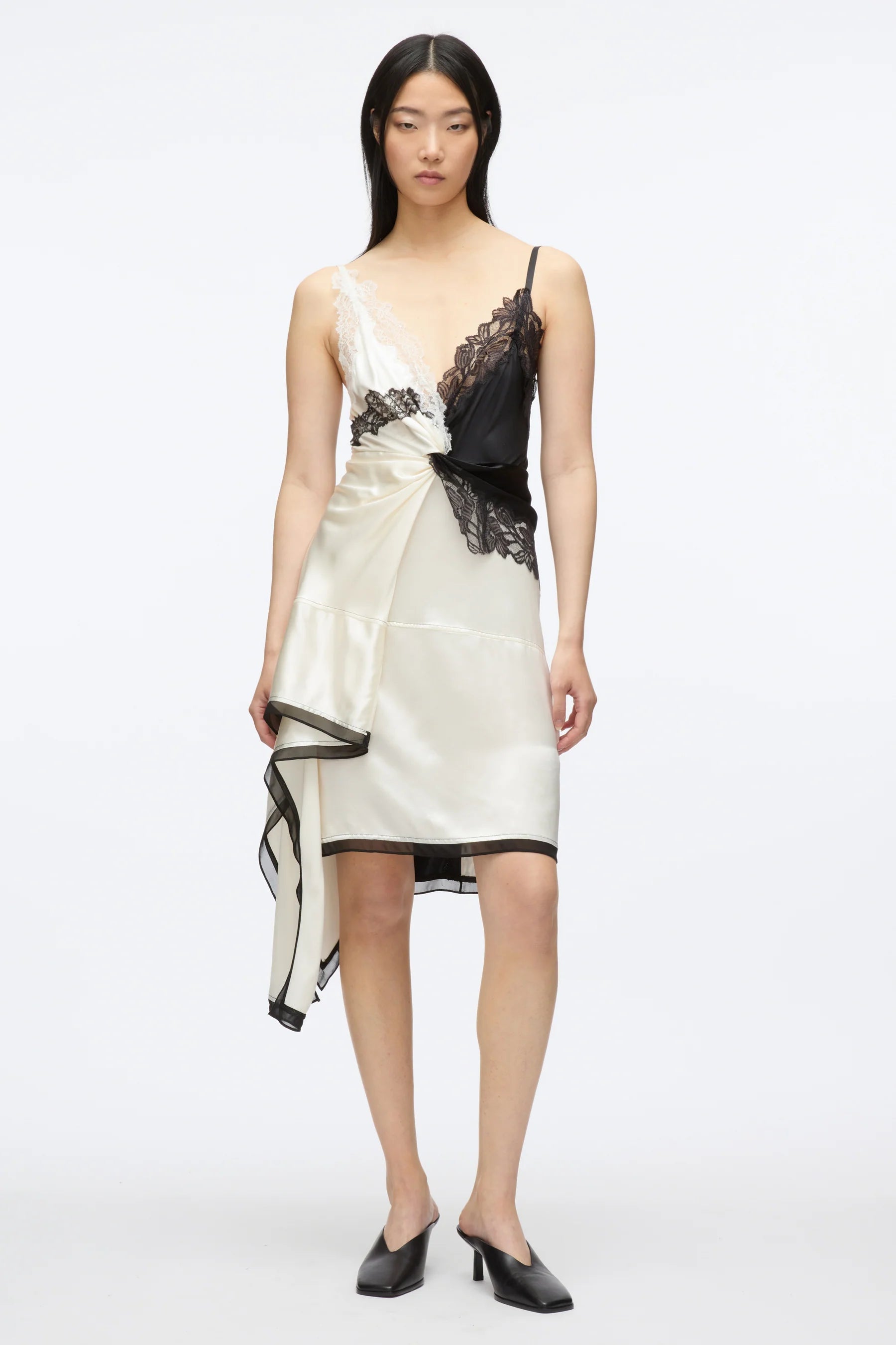 3.1 Phillip Lim Liquid Satin Twist Slip Dress