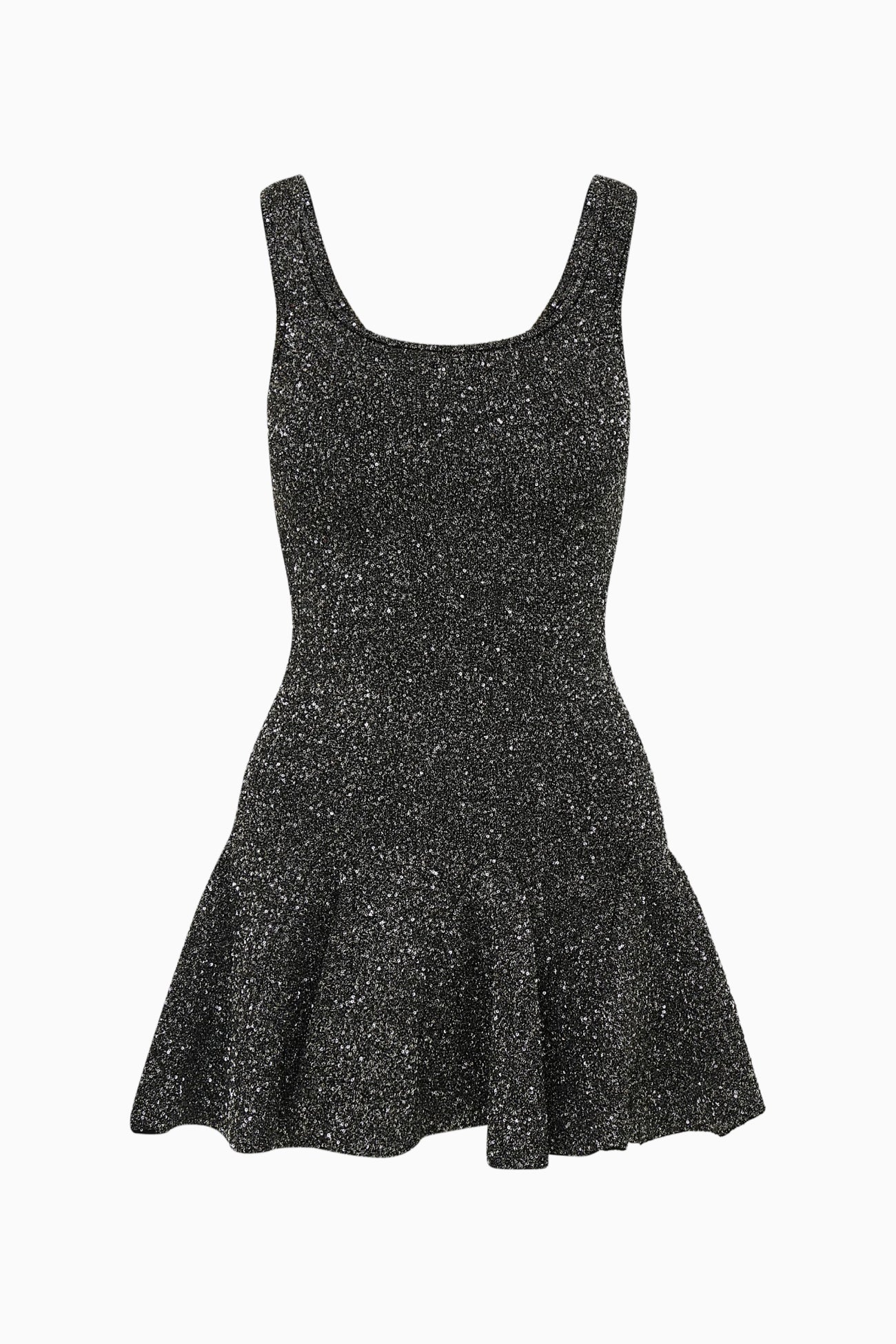 LoveShackFancy Sarajane Sequin Stretch Knit Mini Dress