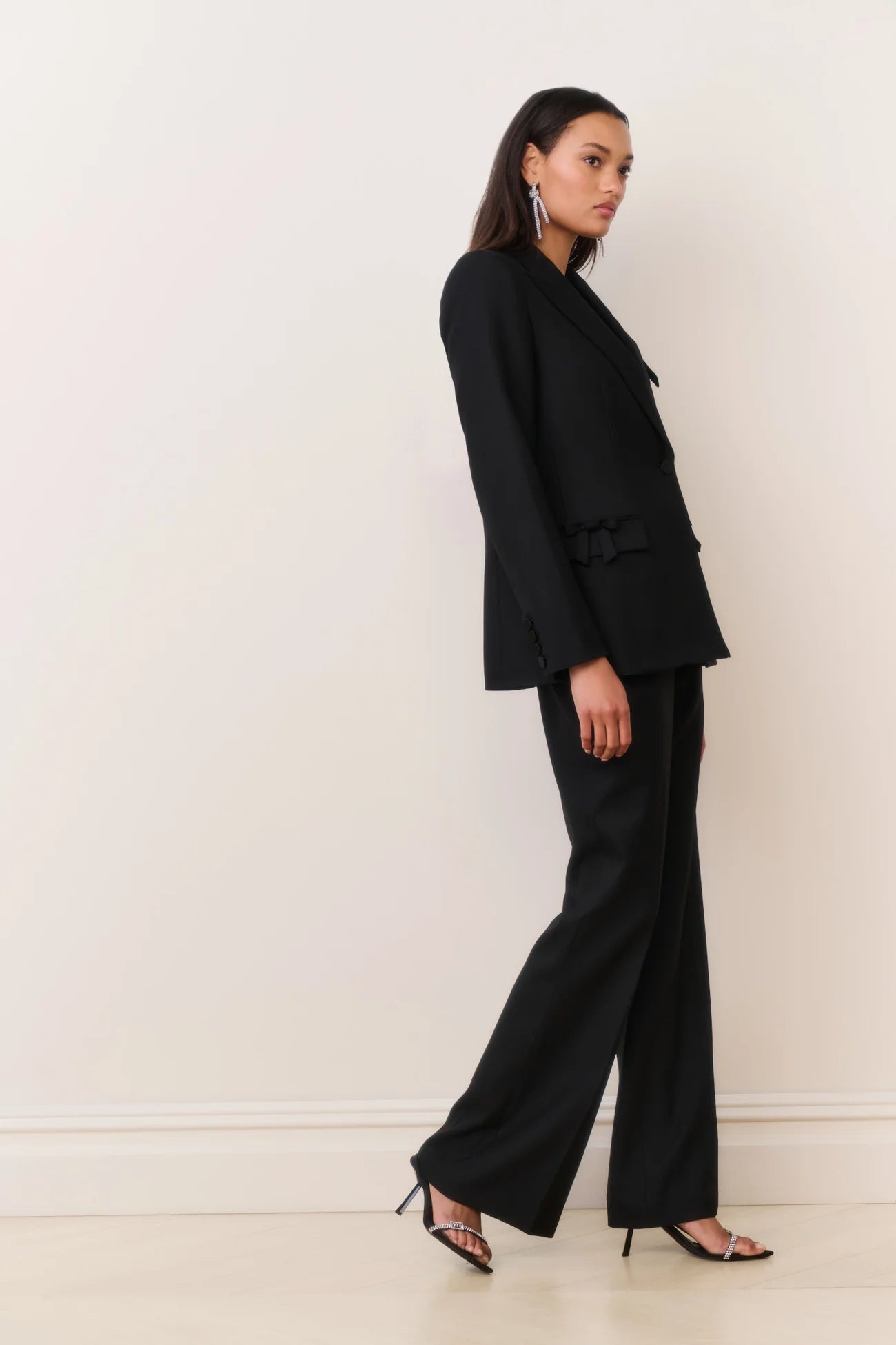 LoveShackFancy Shayne Bow-Embellished Blazer