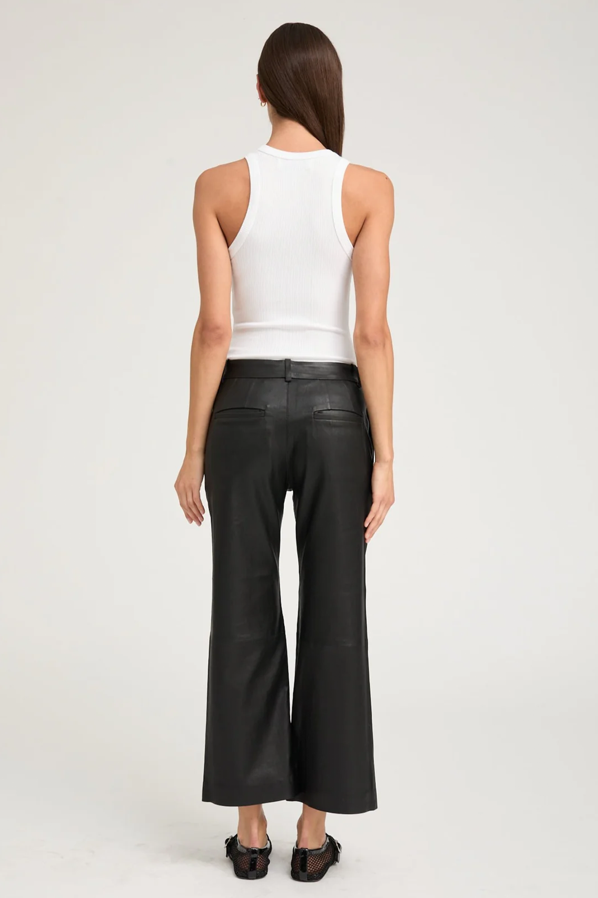 SPRWMN Leather Cropped Trousers