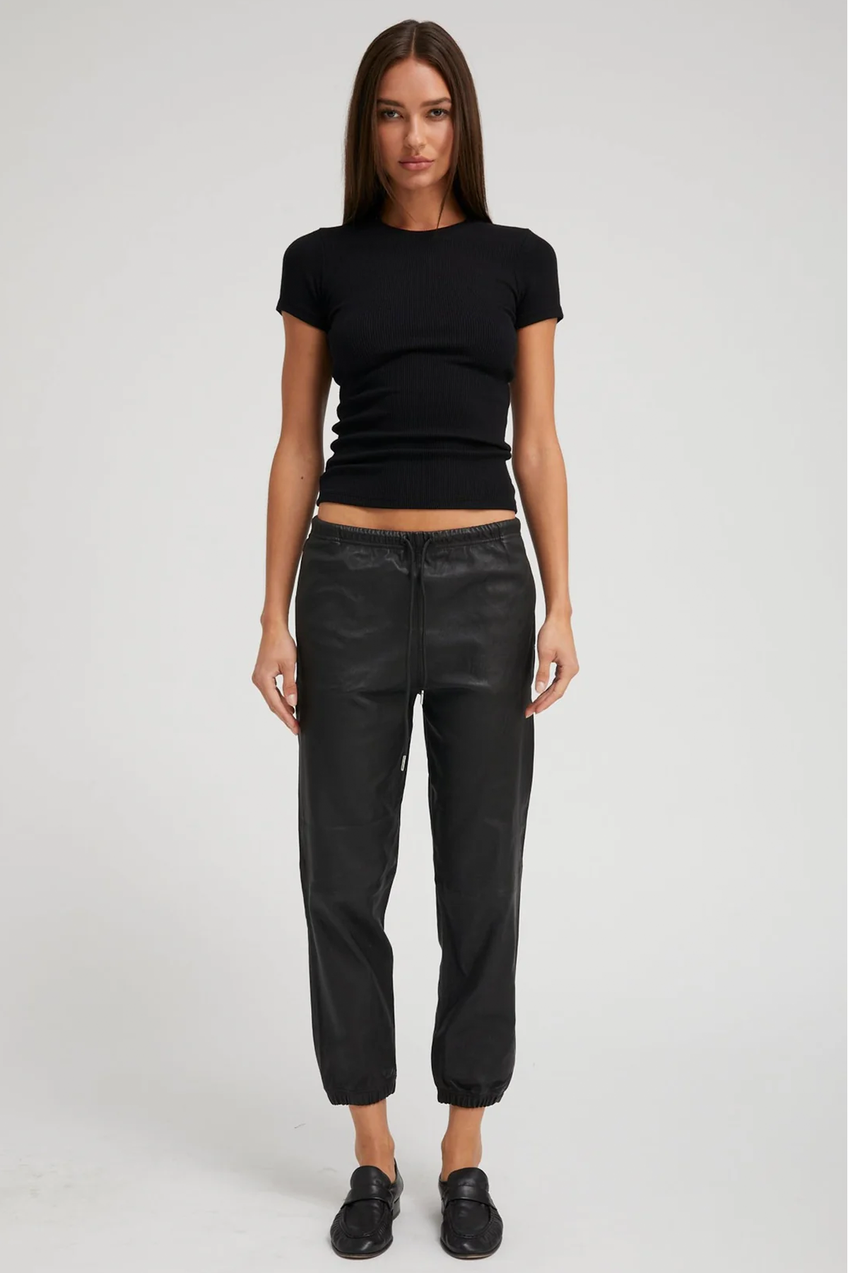 SPRWMN Leather Sweatpants