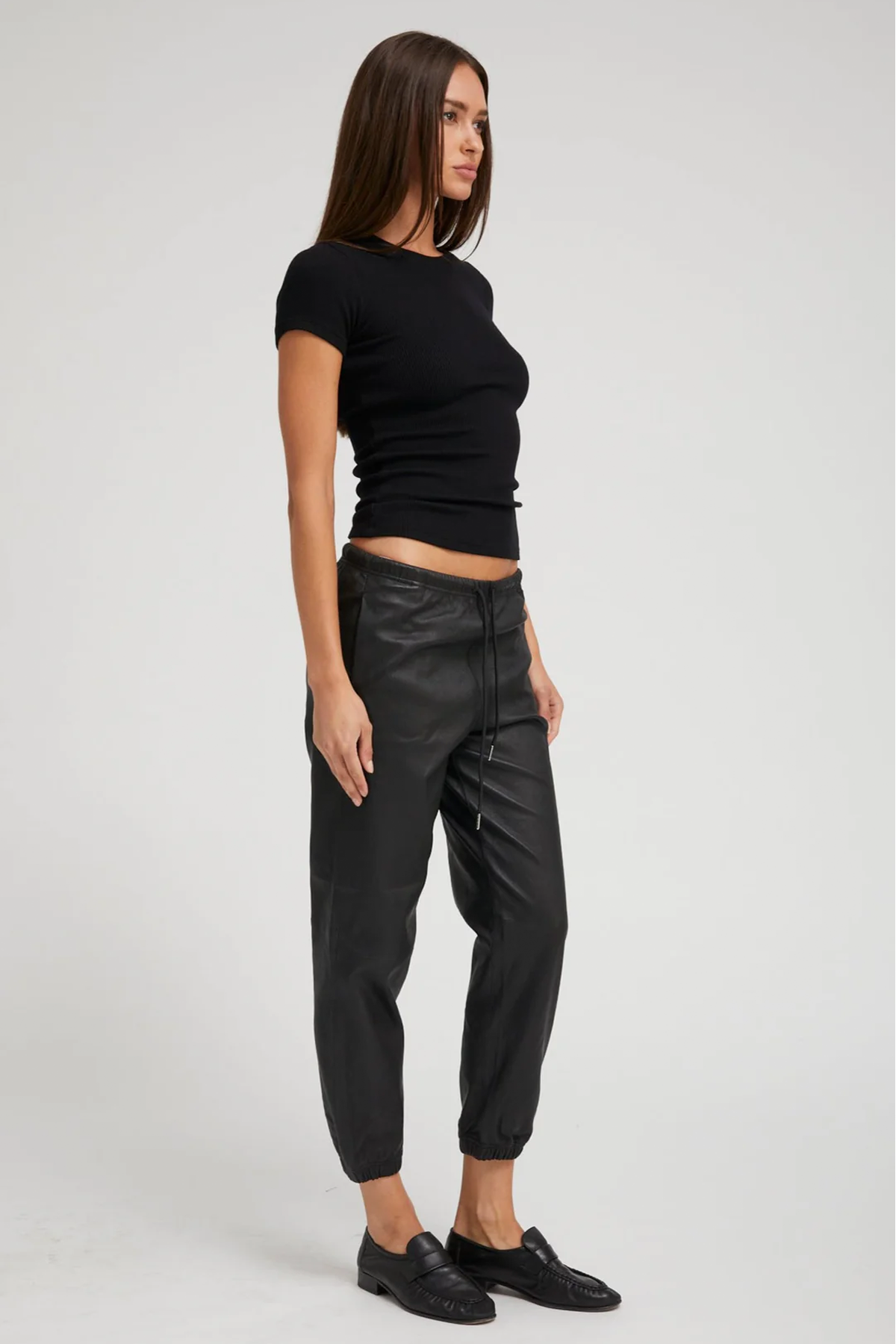 SPRWMN Leather Sweatpants