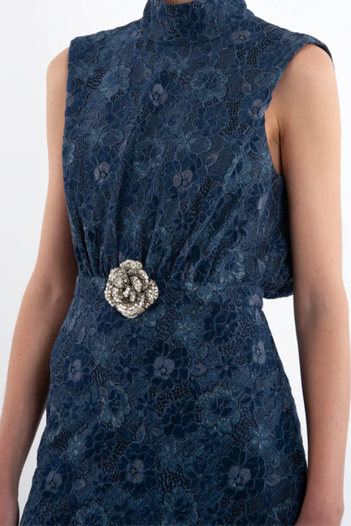 Saloni Fleur Lace Dress