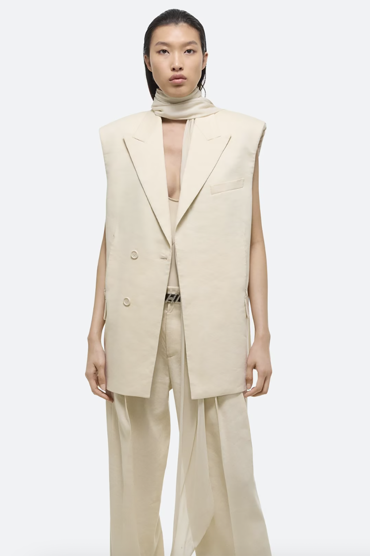 Helmut Lang Sleeveless Car Blazer