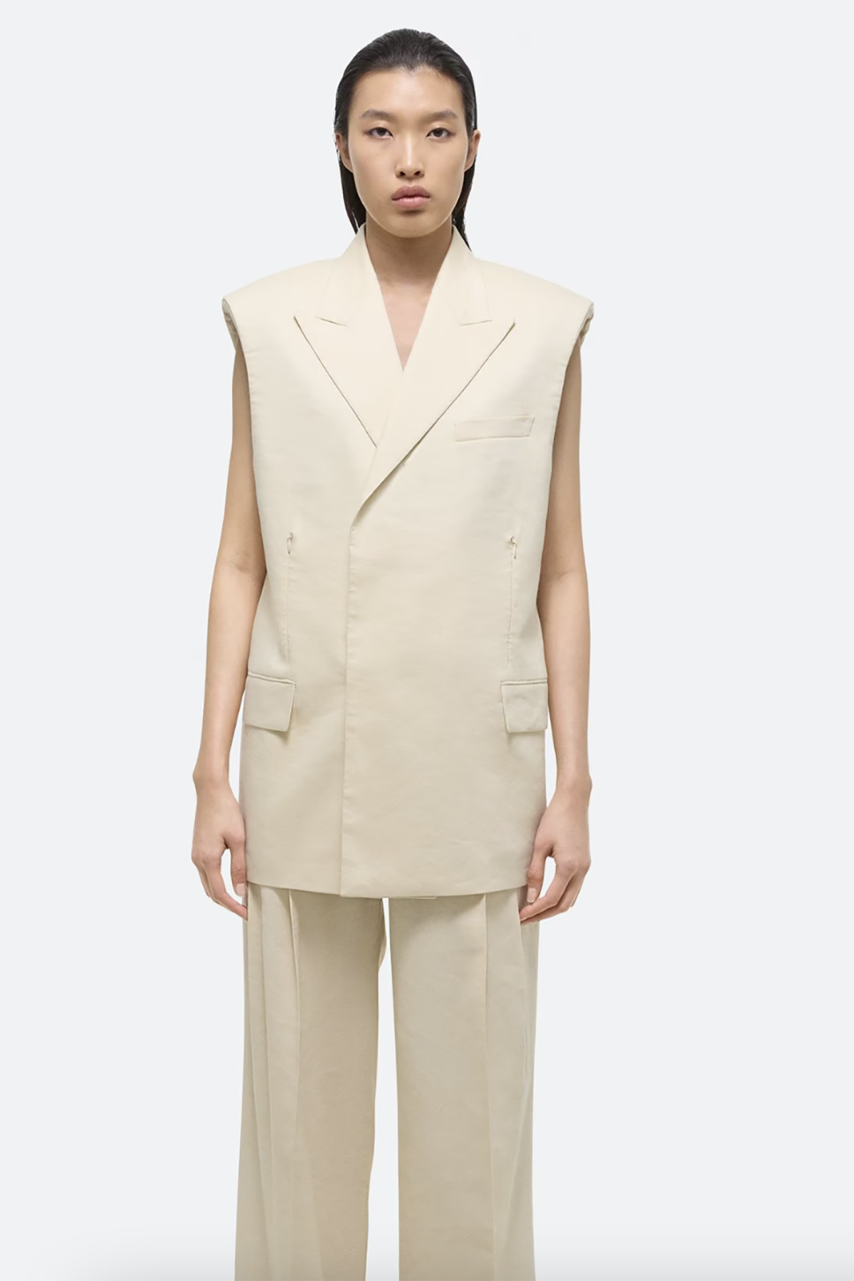 Helmut Lang Sleeveless Car Blazer