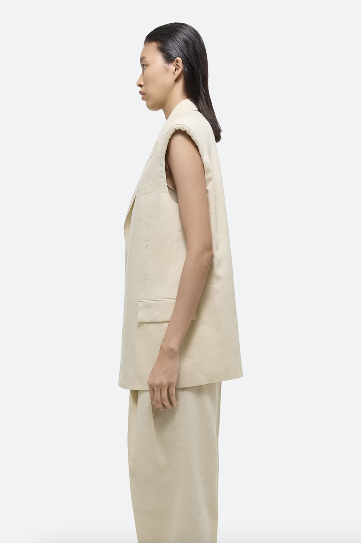 Helmut Lang Sleeveless Car Blazer