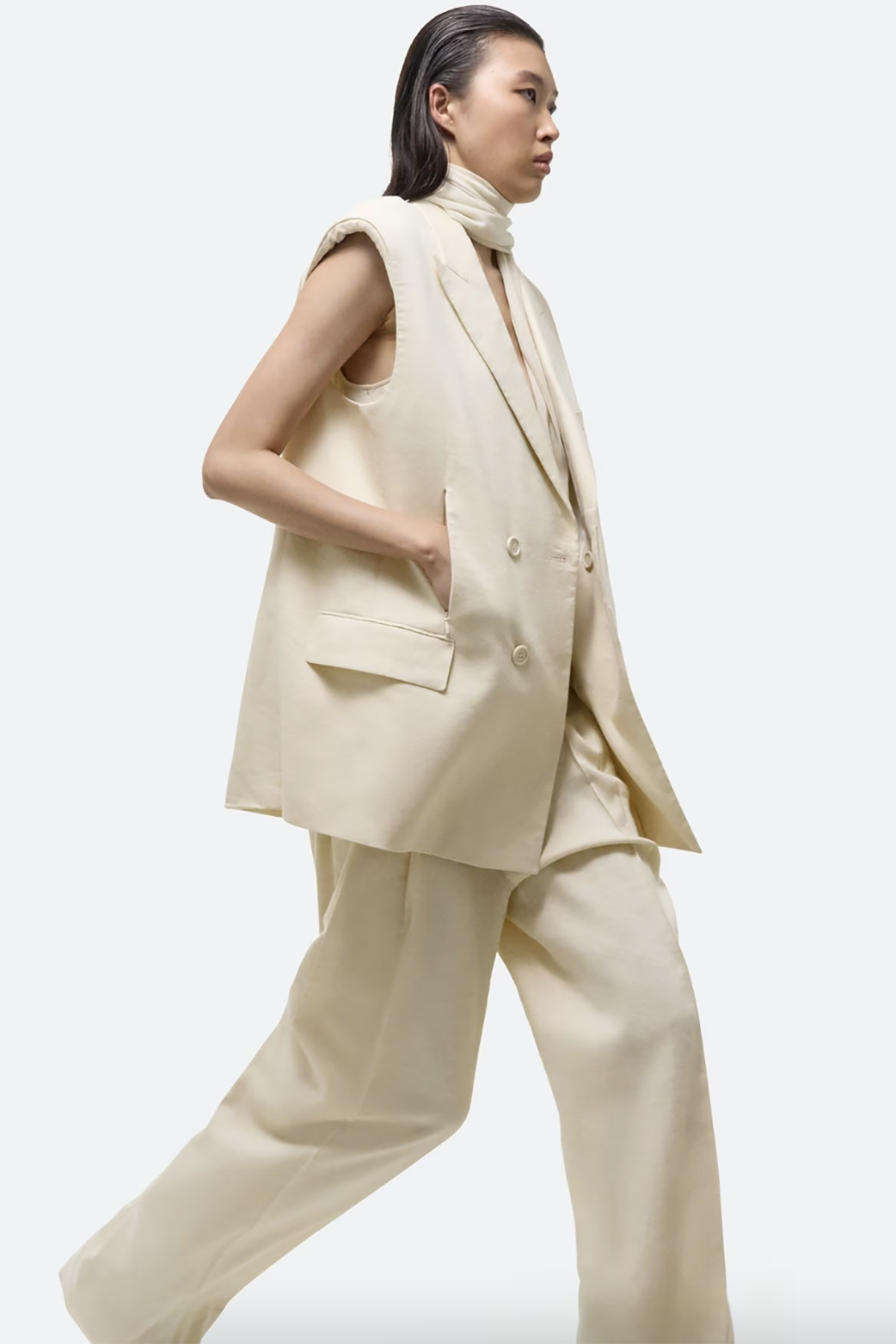 Helmut Lang Sleeveless Car Blazer