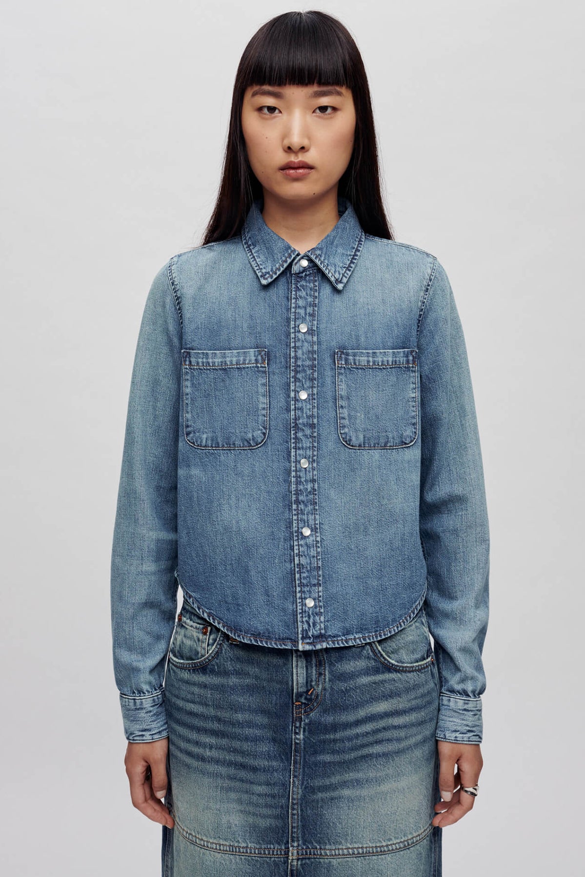 Re/Done Slim Denim Shirt