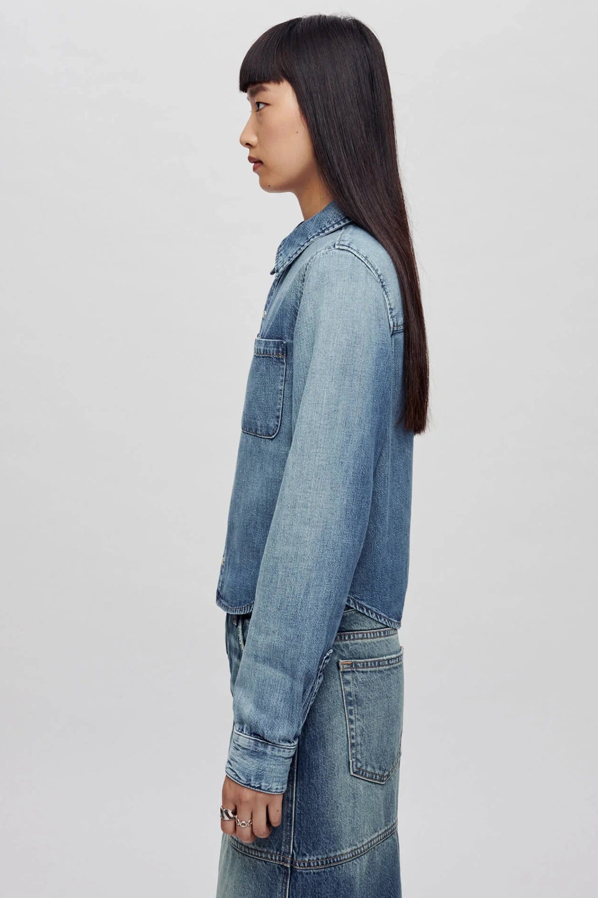 Re/Done Slim Denim Shirt