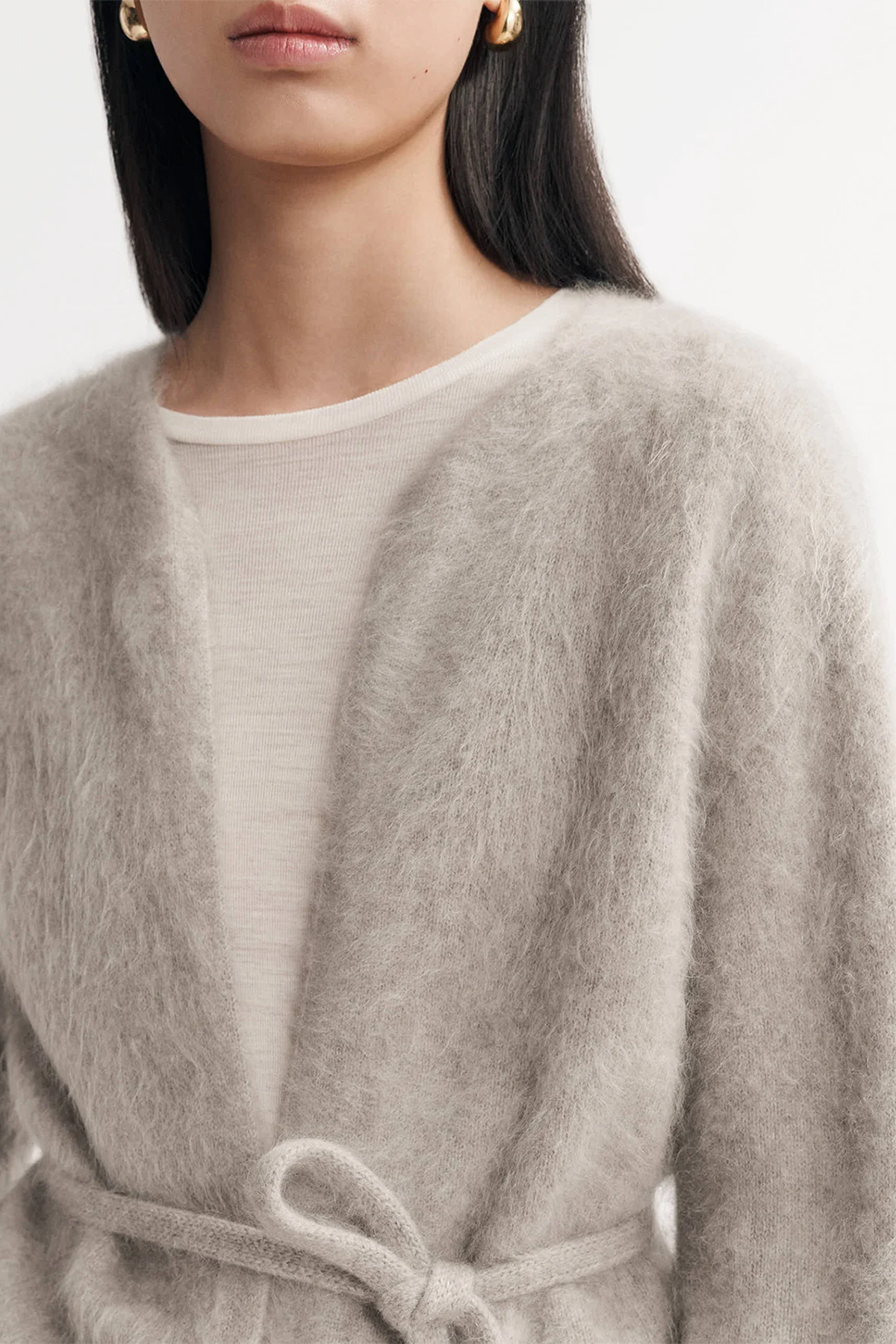 Soft Goat Brushed Cardigan