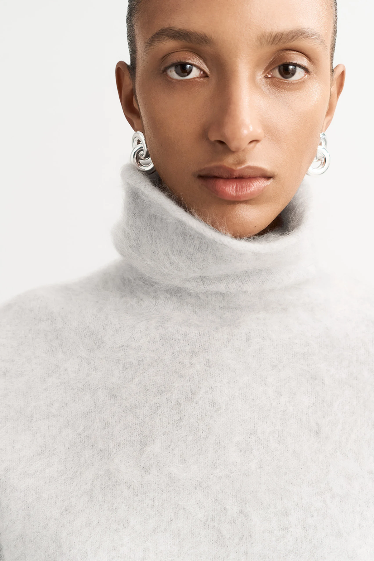 Soft Goat Brushed Turtleneck