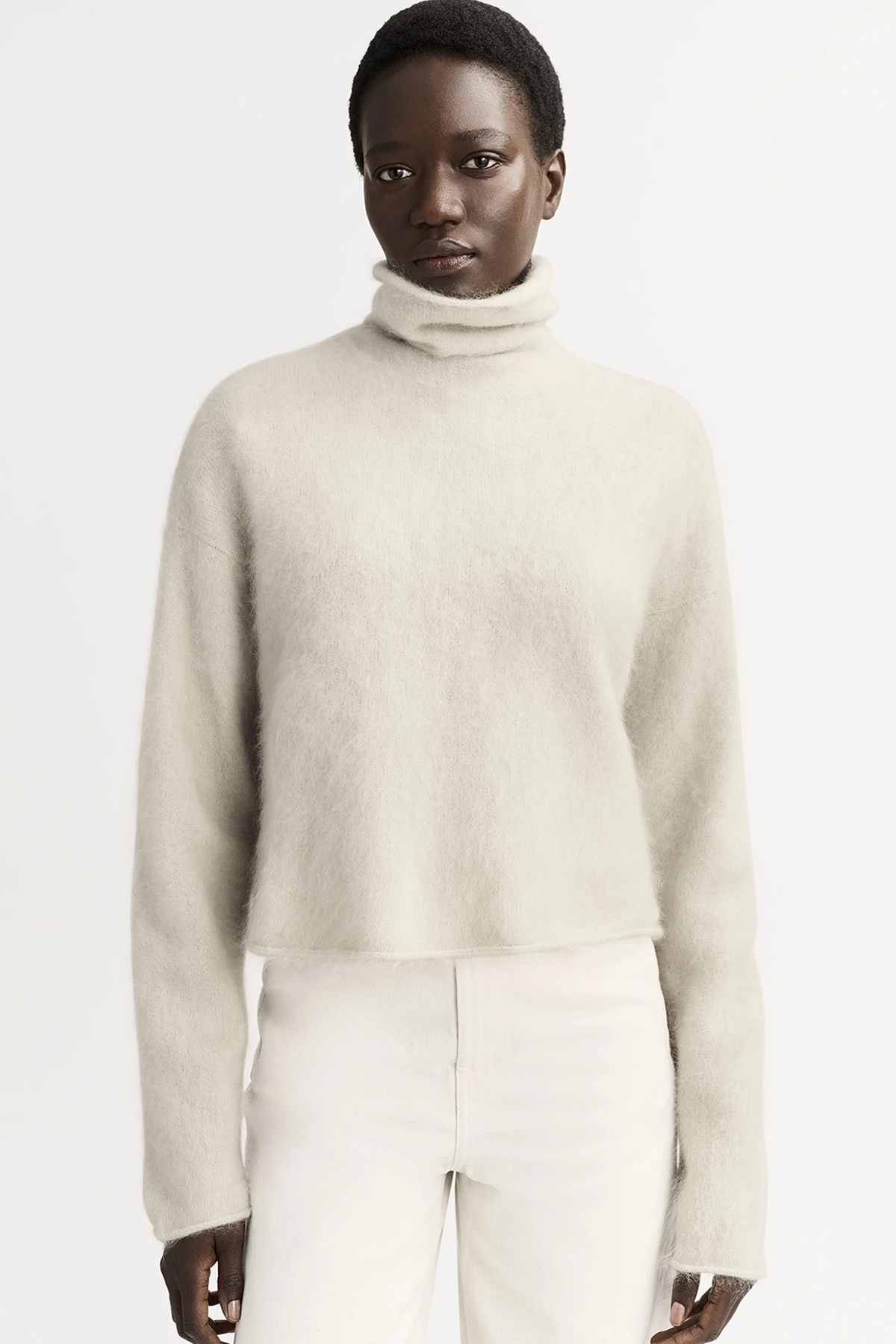 Soft Goat Brushed Turtleneck