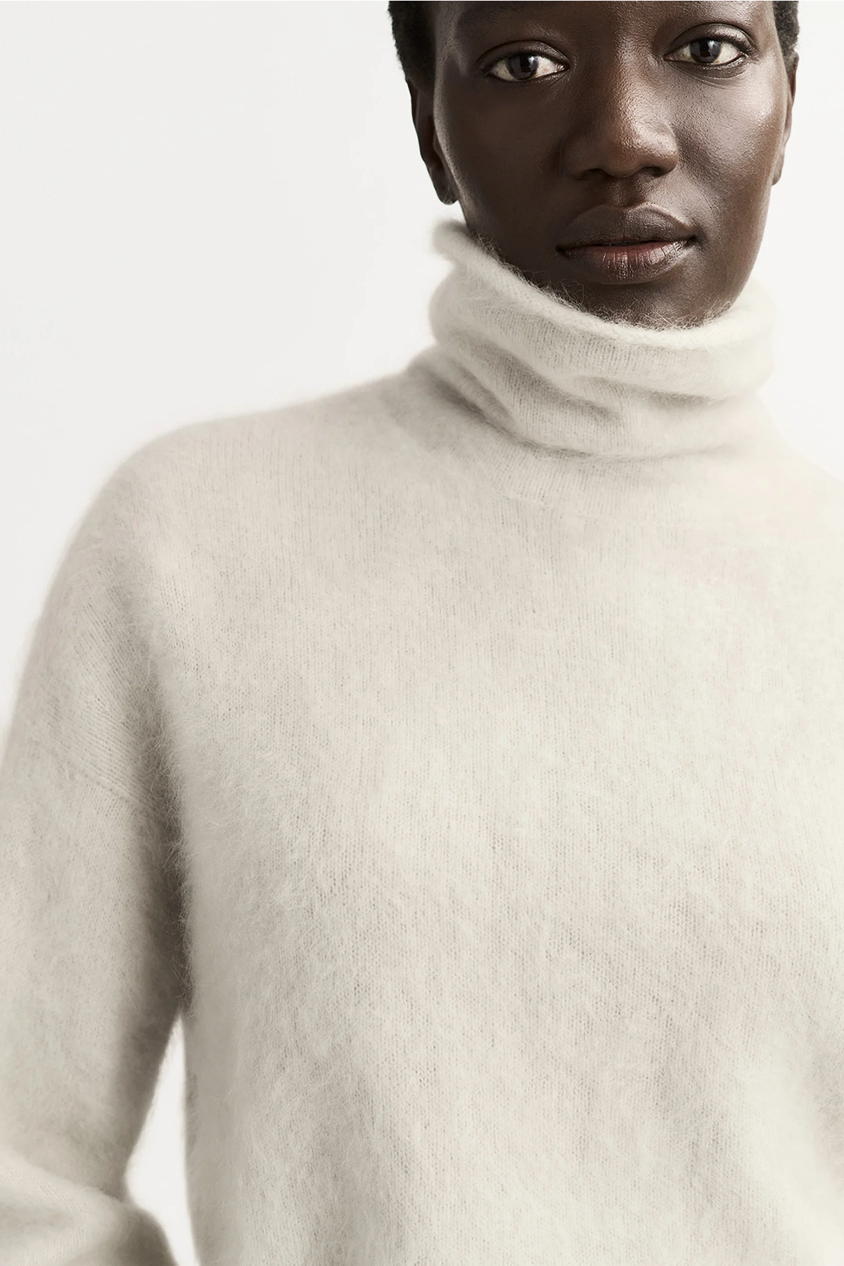 Soft Goat Brushed Turtleneck