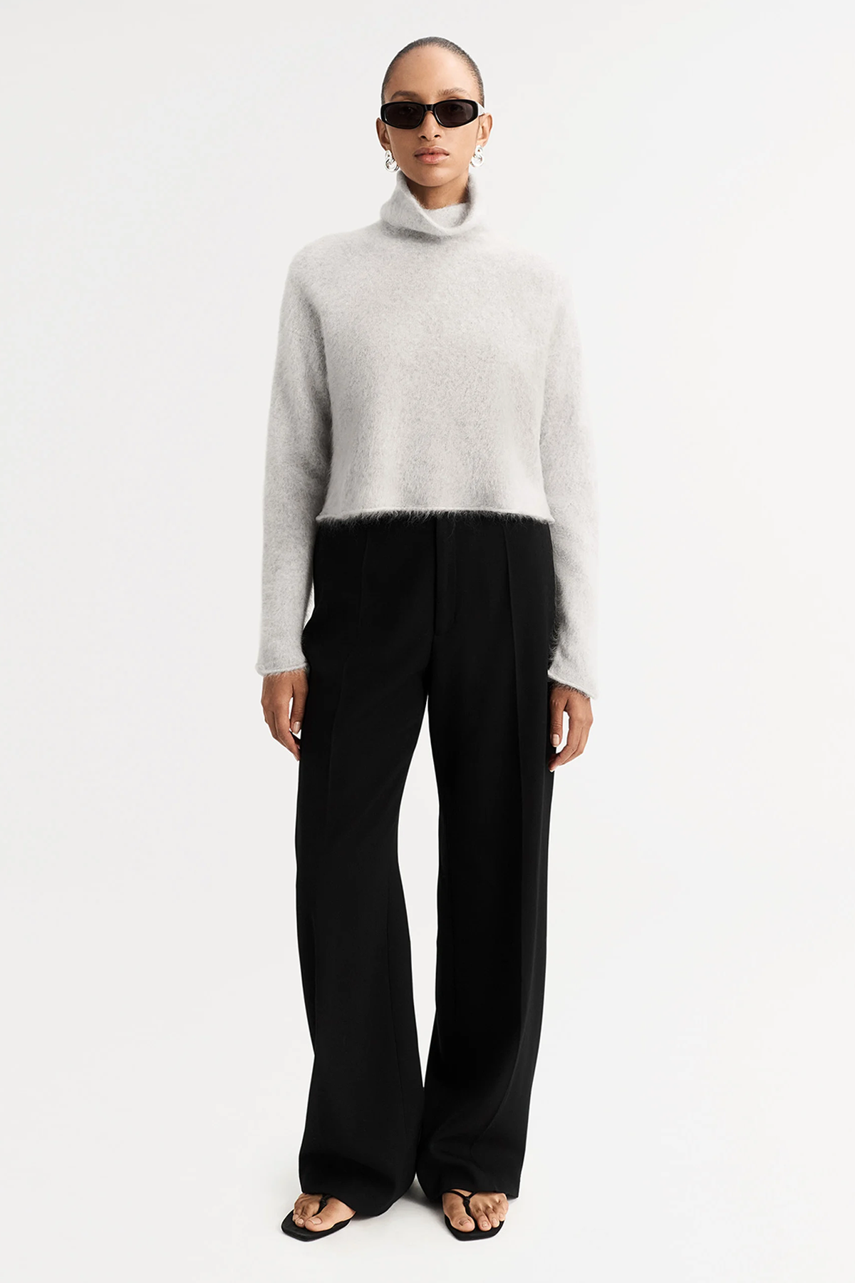 Soft Goat Brushed Turtleneck