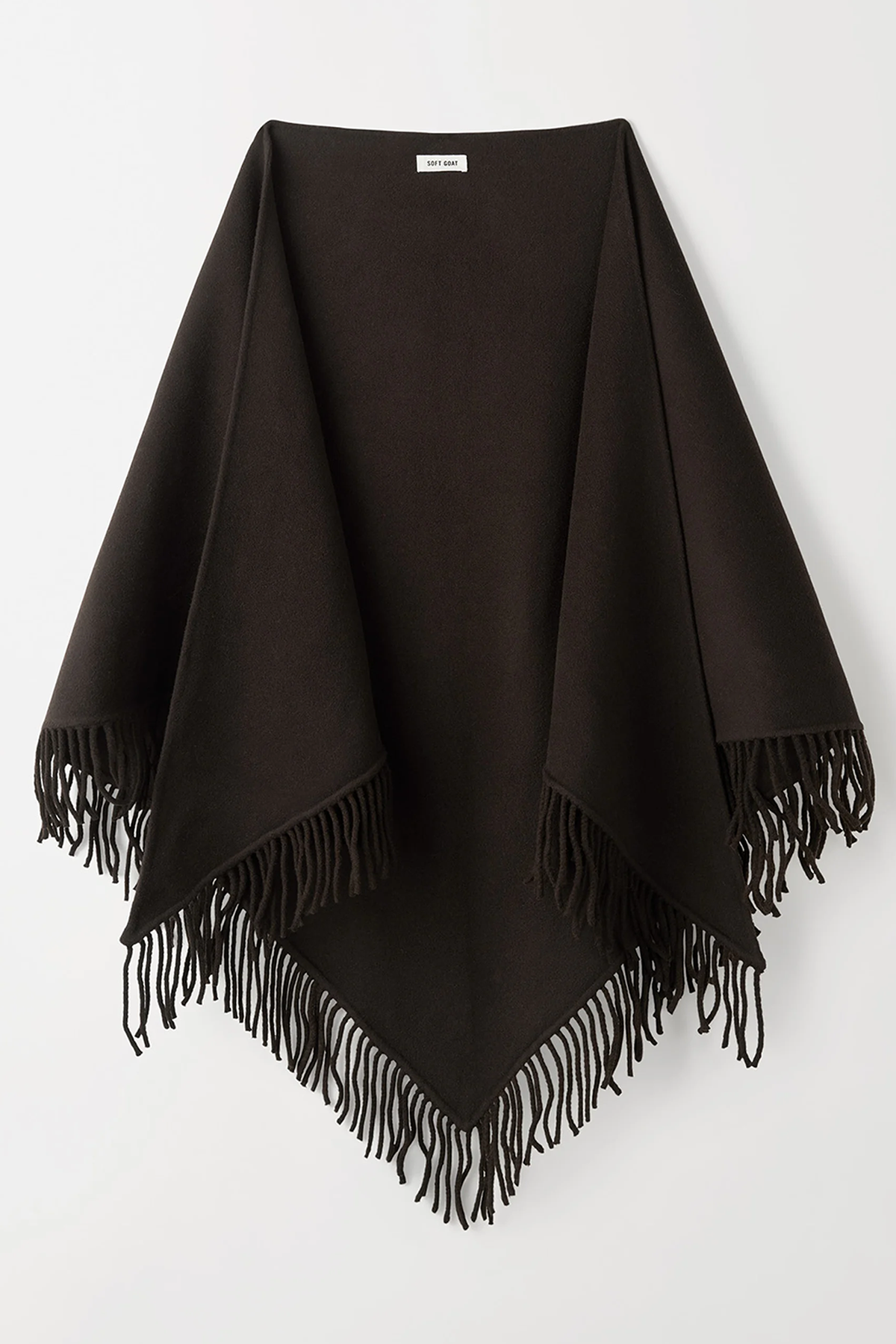 Soft Goat Fringe Wrap Scarf