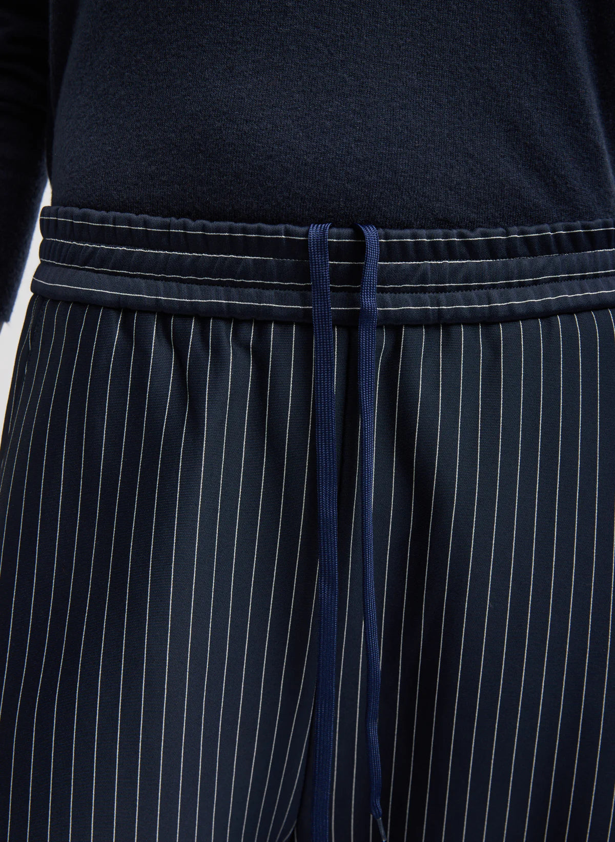 Tibi Pinstripe Active Knit Winslow Pant