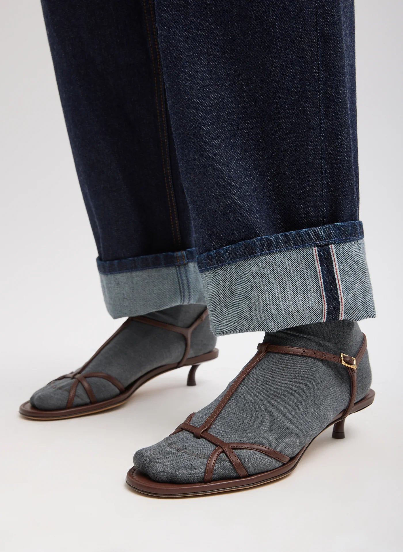 Tibi Selvage Denim 5 bolsillos Alec Jean