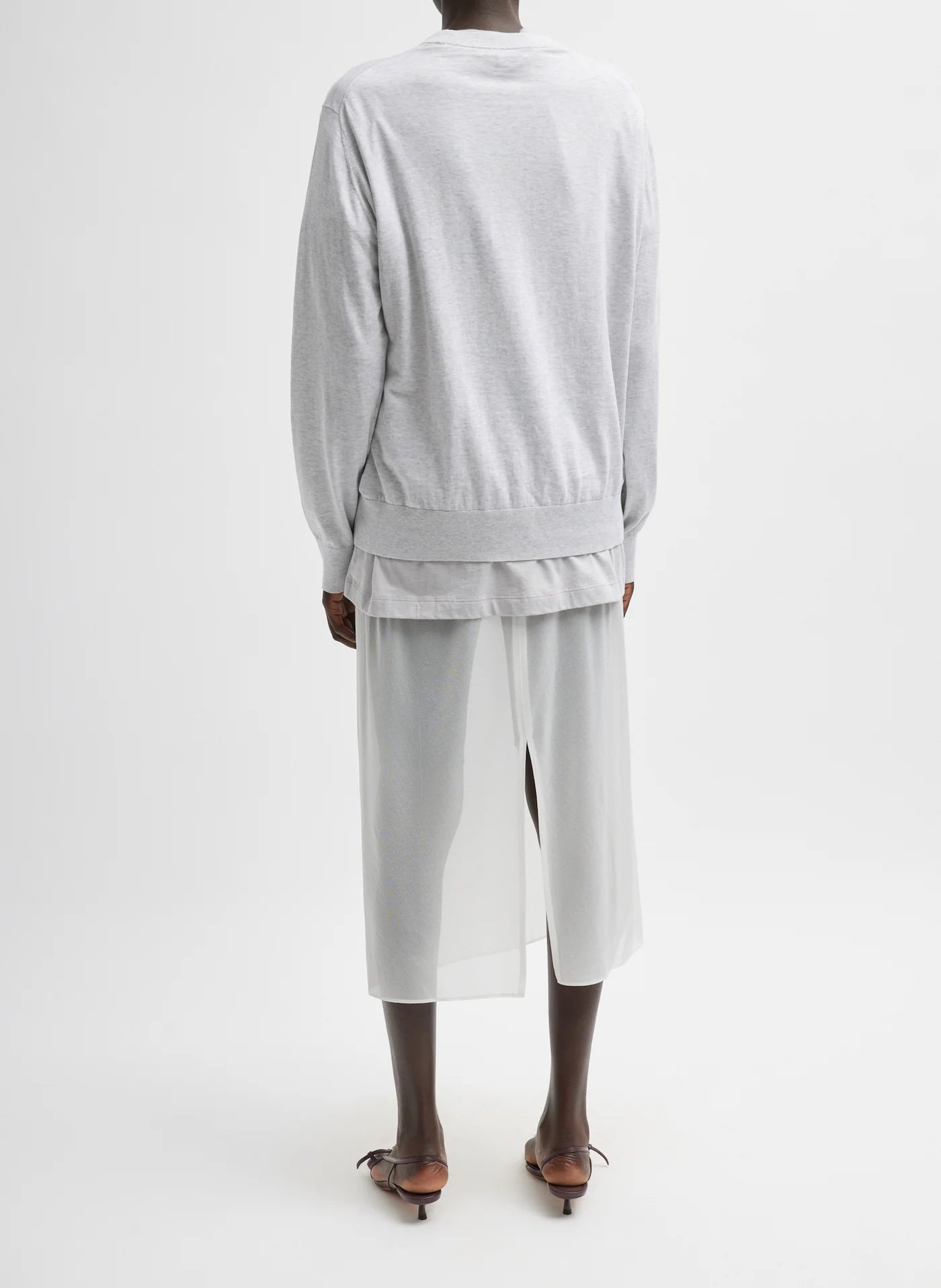 Suéter perfecto para hombre Tibi Super Fine Gauge