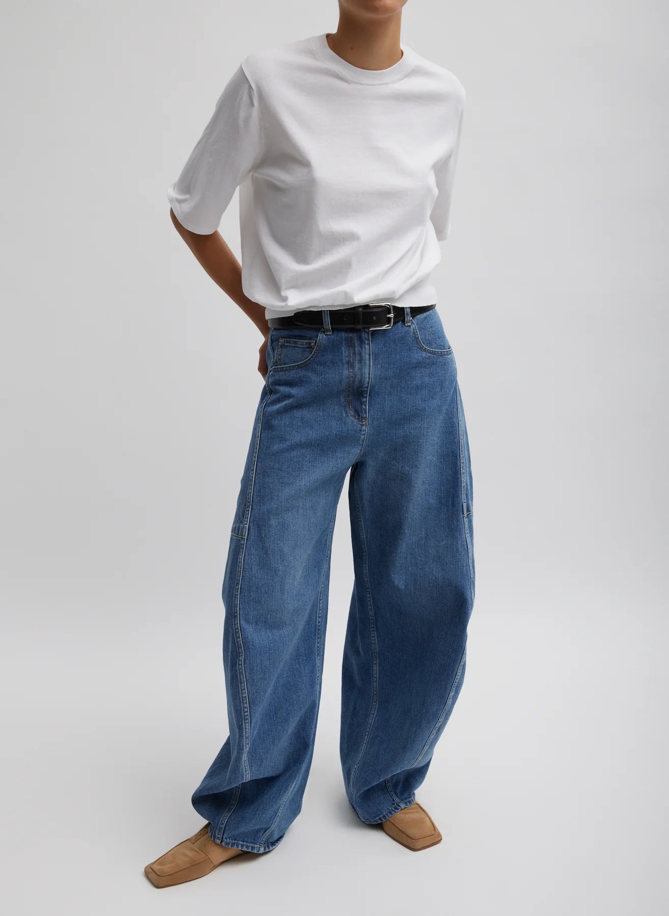 Tibi Super Fine Gauge Perfect Short Sleeve Men's Pullover