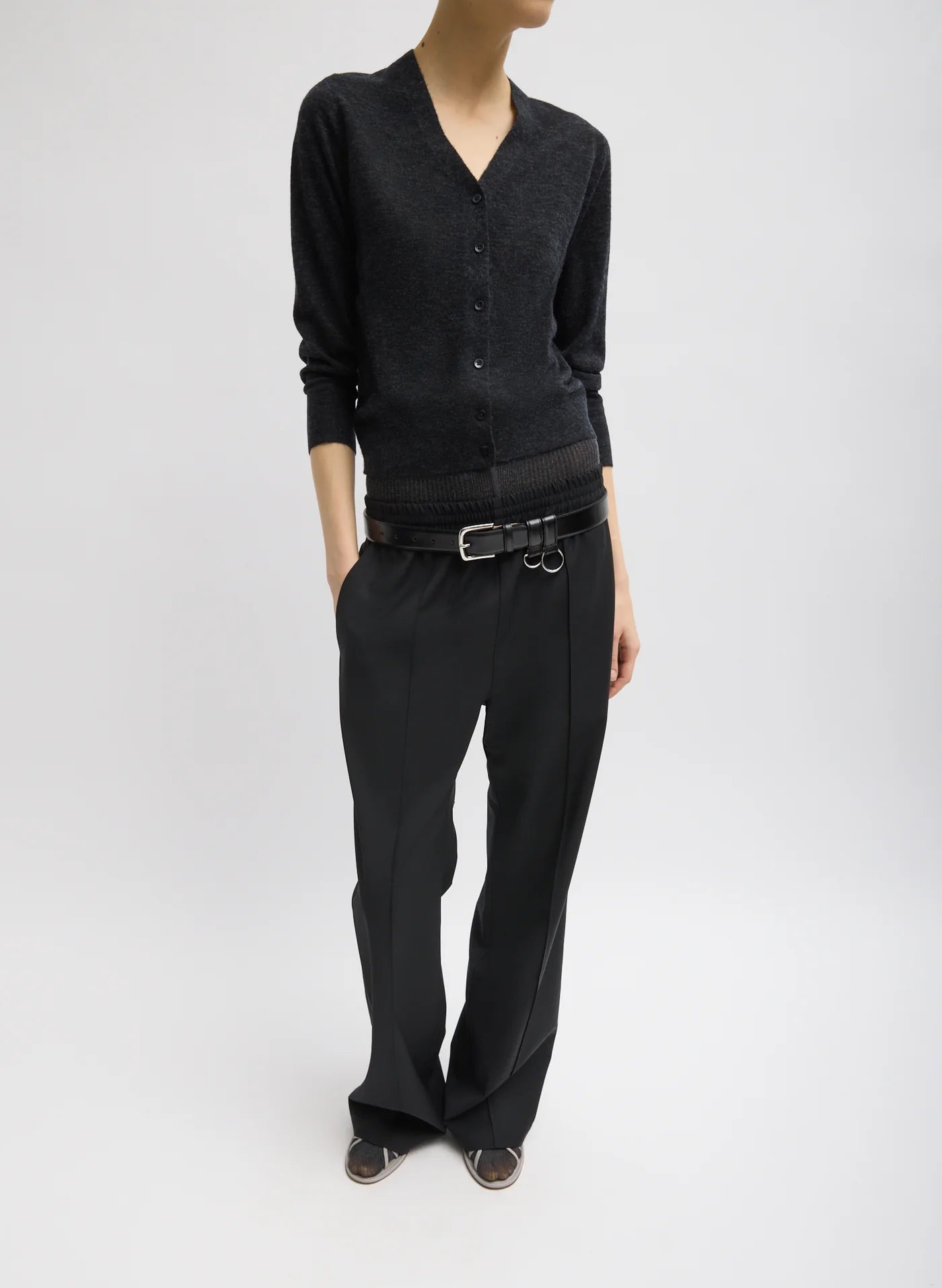 Tibi Tropical Wool Scottie Jogger