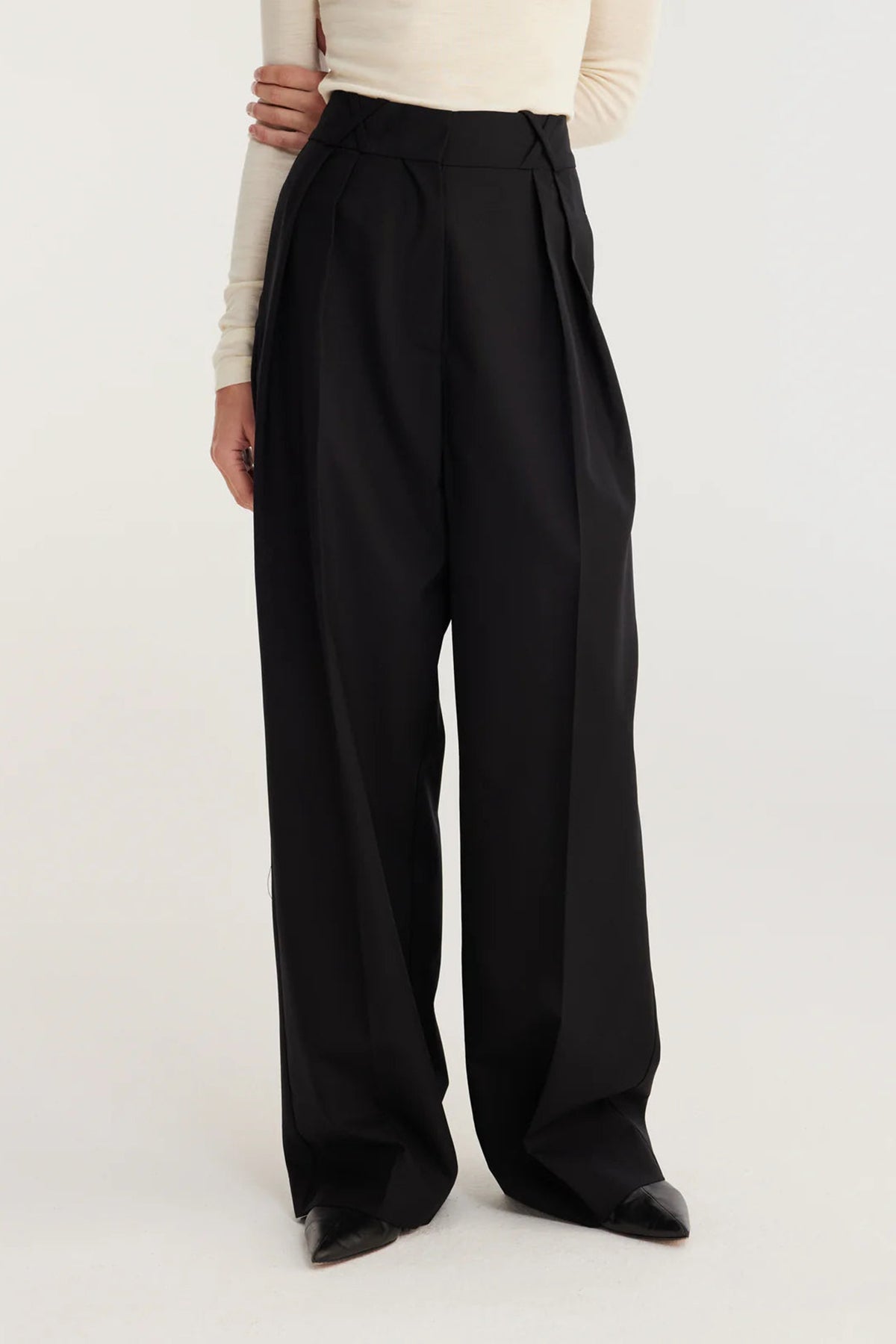 Róhe Wide Leg Tailored Trousers