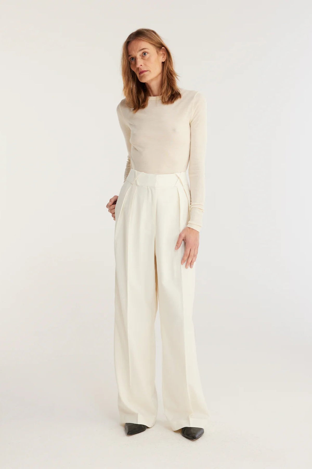 Róhe Wide Leg Tailored Trousers