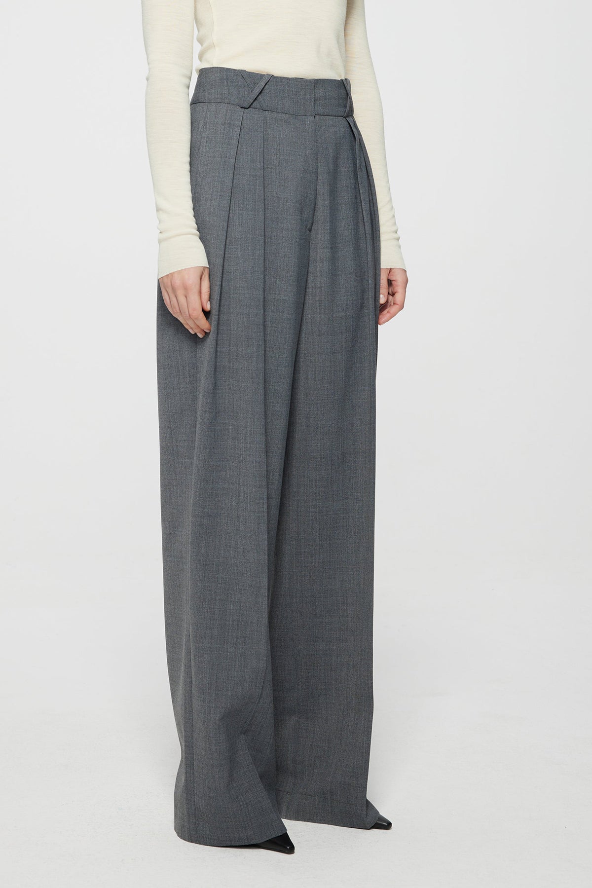 Róhe Wide Leg Tailored Trousers