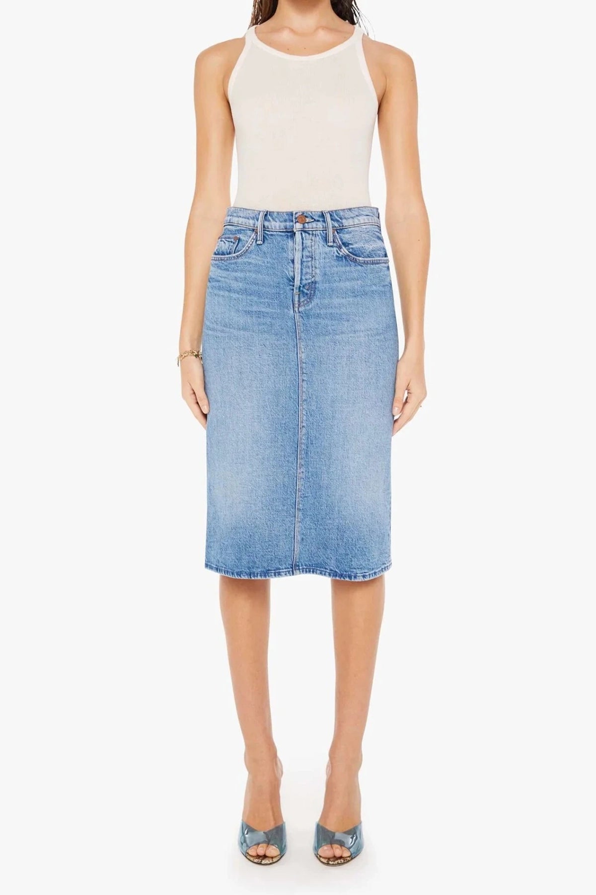 Mother The Vagabond Midi Skirt