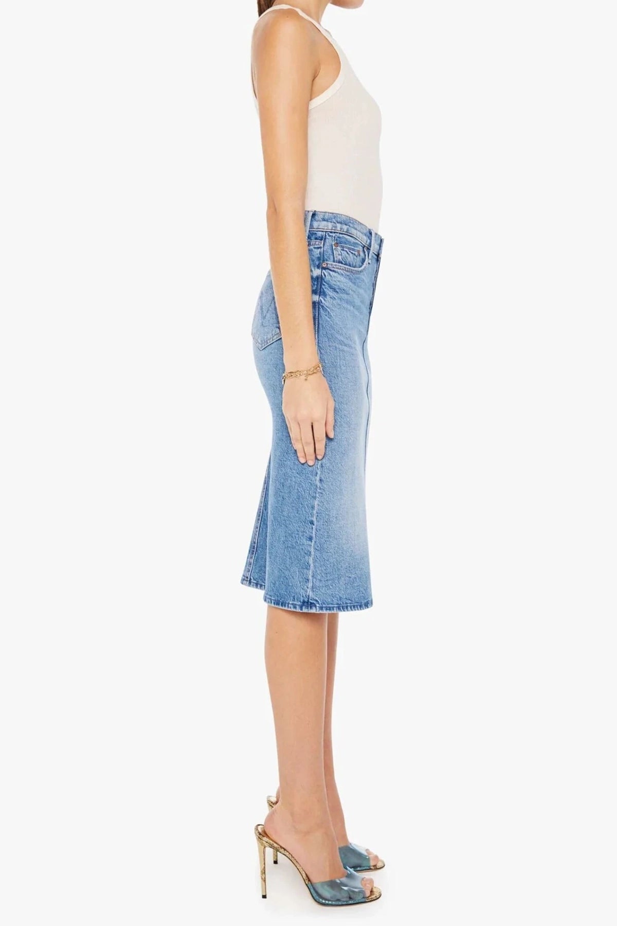 Mother The Vagabond Midi Skirt