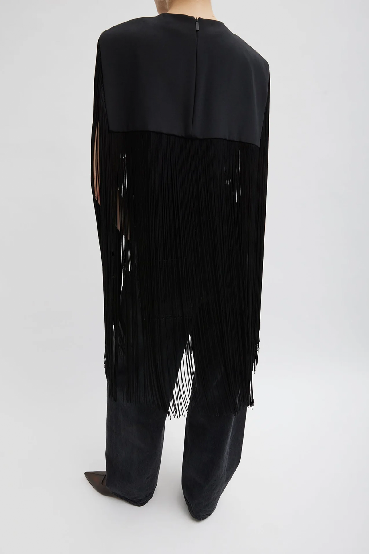 Tibi 4 Ply Silk Fringe Cape