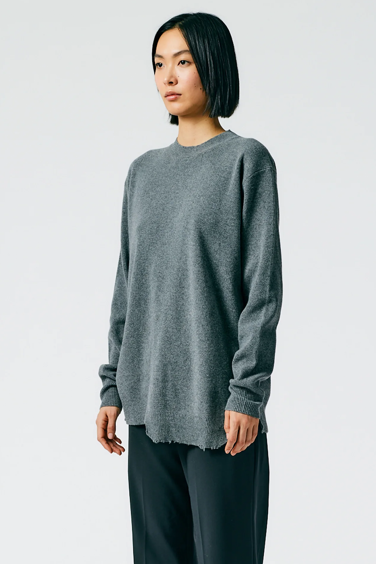 Tibi Anna Merino Wool Hole-At-Back Pullover