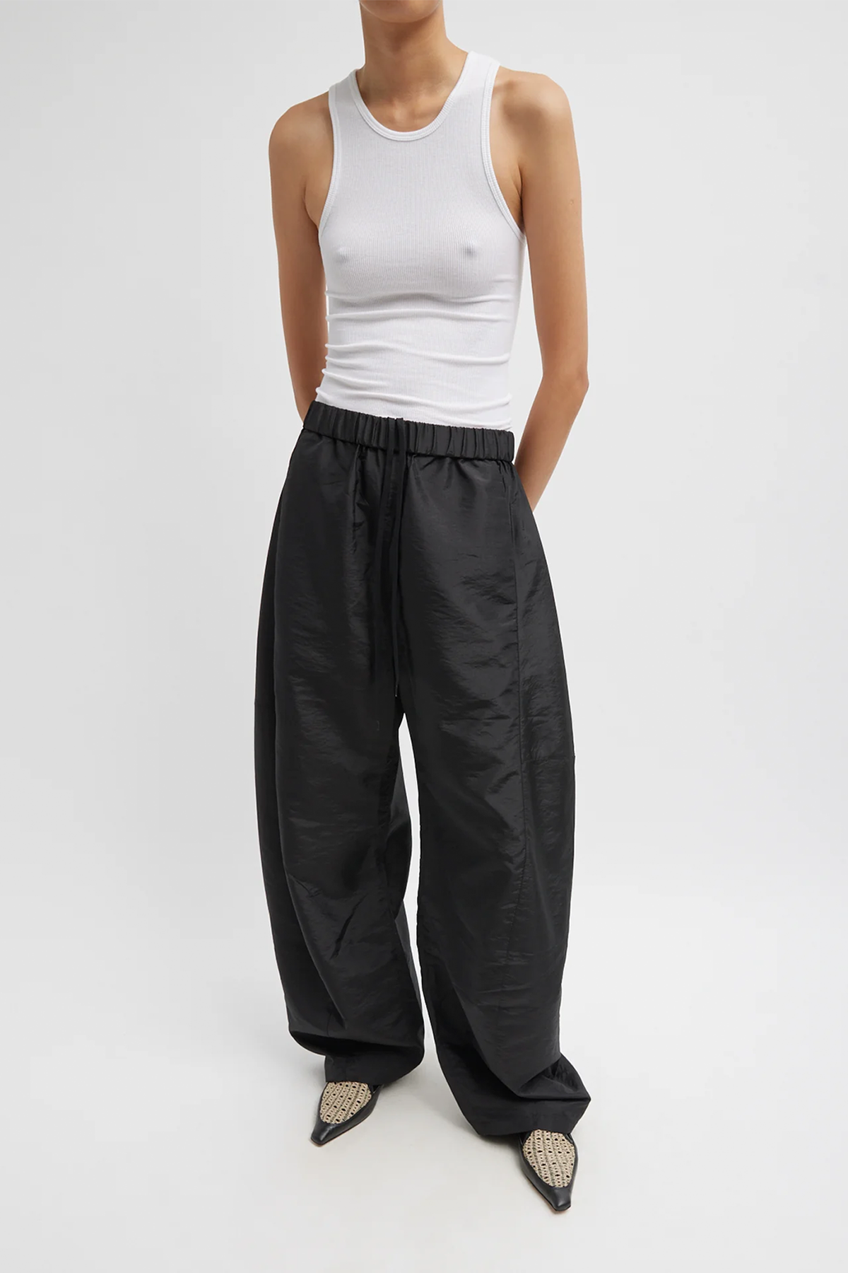 Tibi Crispy Nylon Winslow Pant