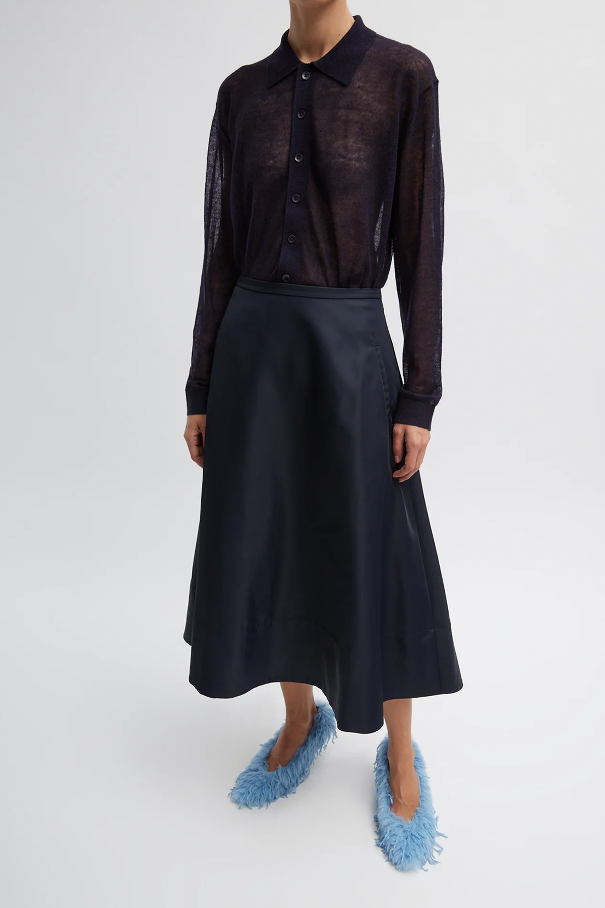 Tibi Eco Nylon Circle Skirt