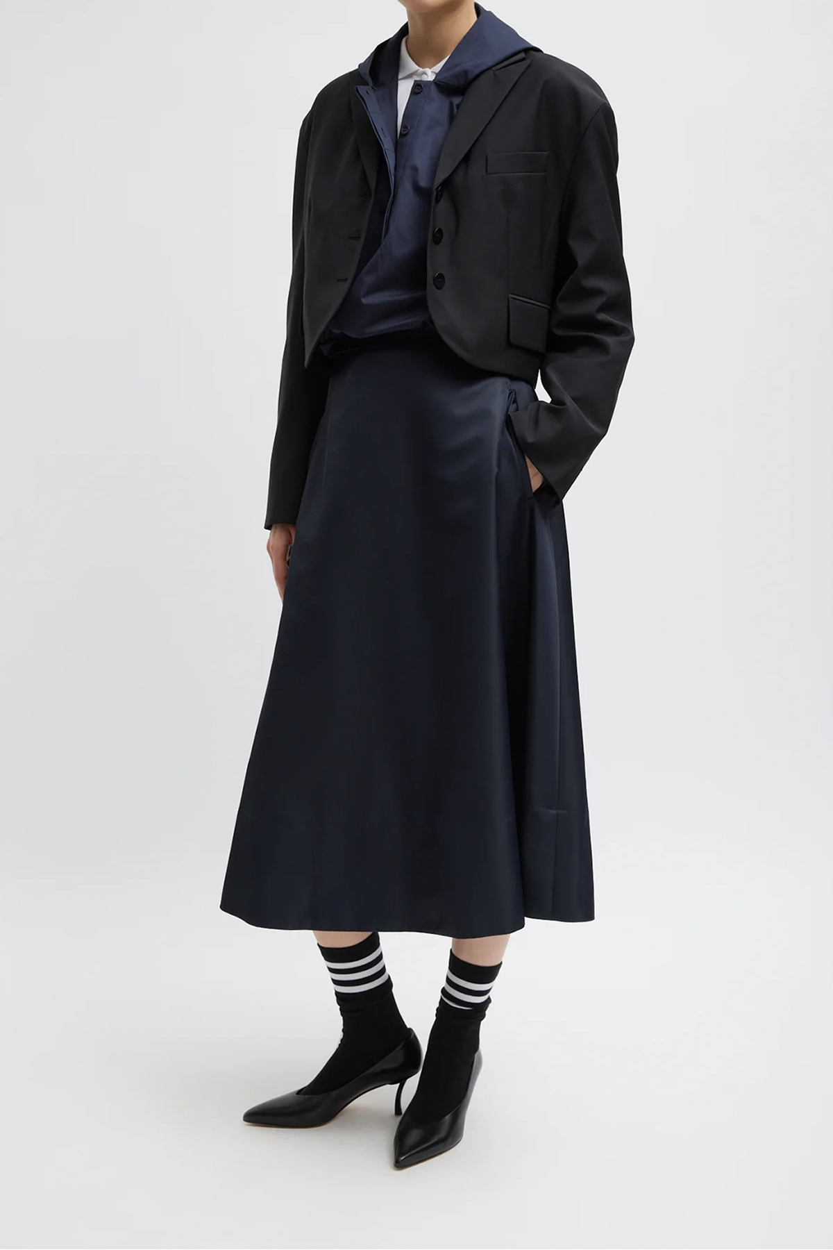 Tibi Eco Nylon Circle Skirt