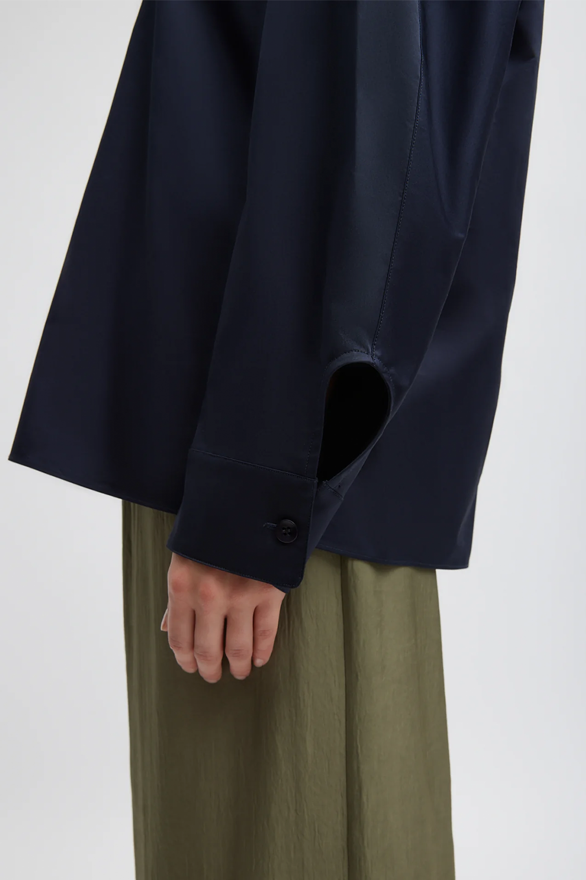 Tibi Eco Poplin Hooded Shirt