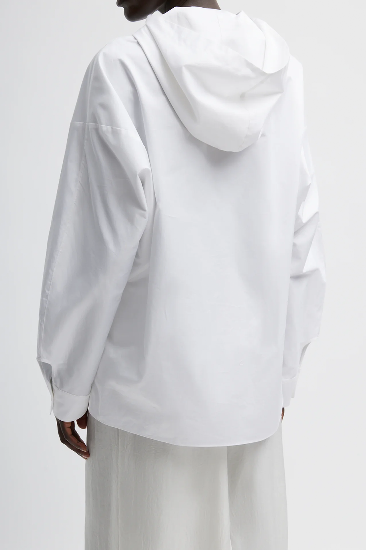 Tibi Eco Poplin Hooded Shirt