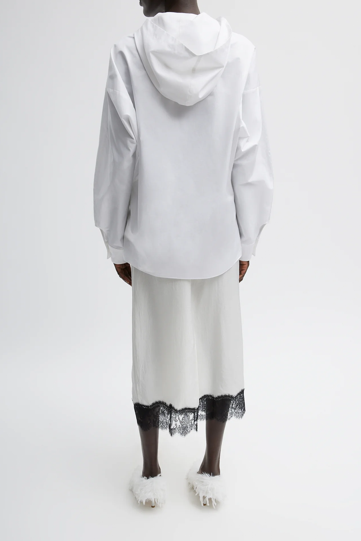 Tibi Eco Poplin Hooded Shirt