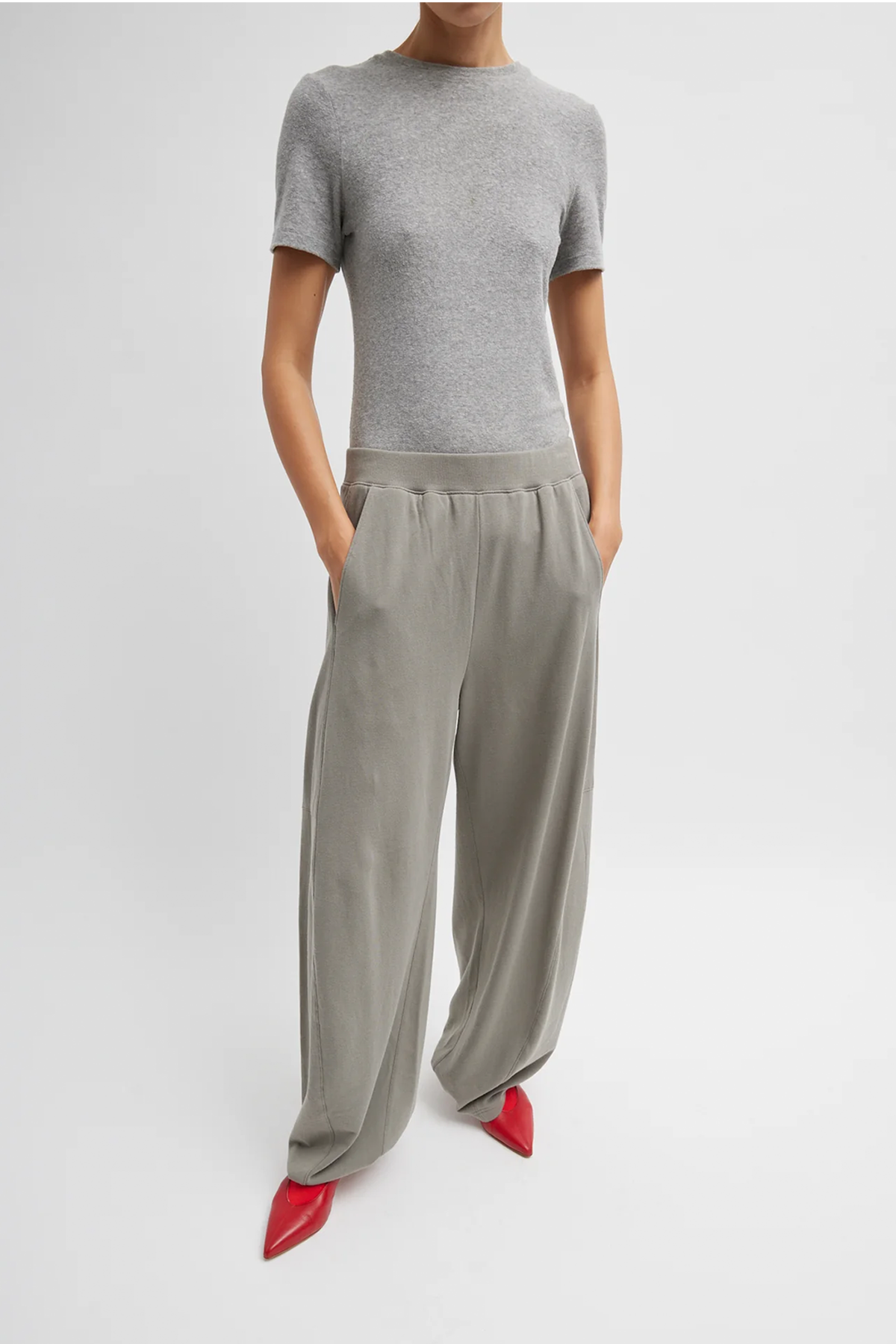 Tibi Light Weight Sweat-shirting Winslow Pant