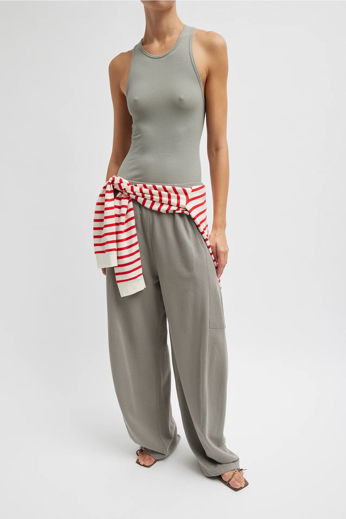 Tibi Light Weight Sweat-shirting Winslow Pant