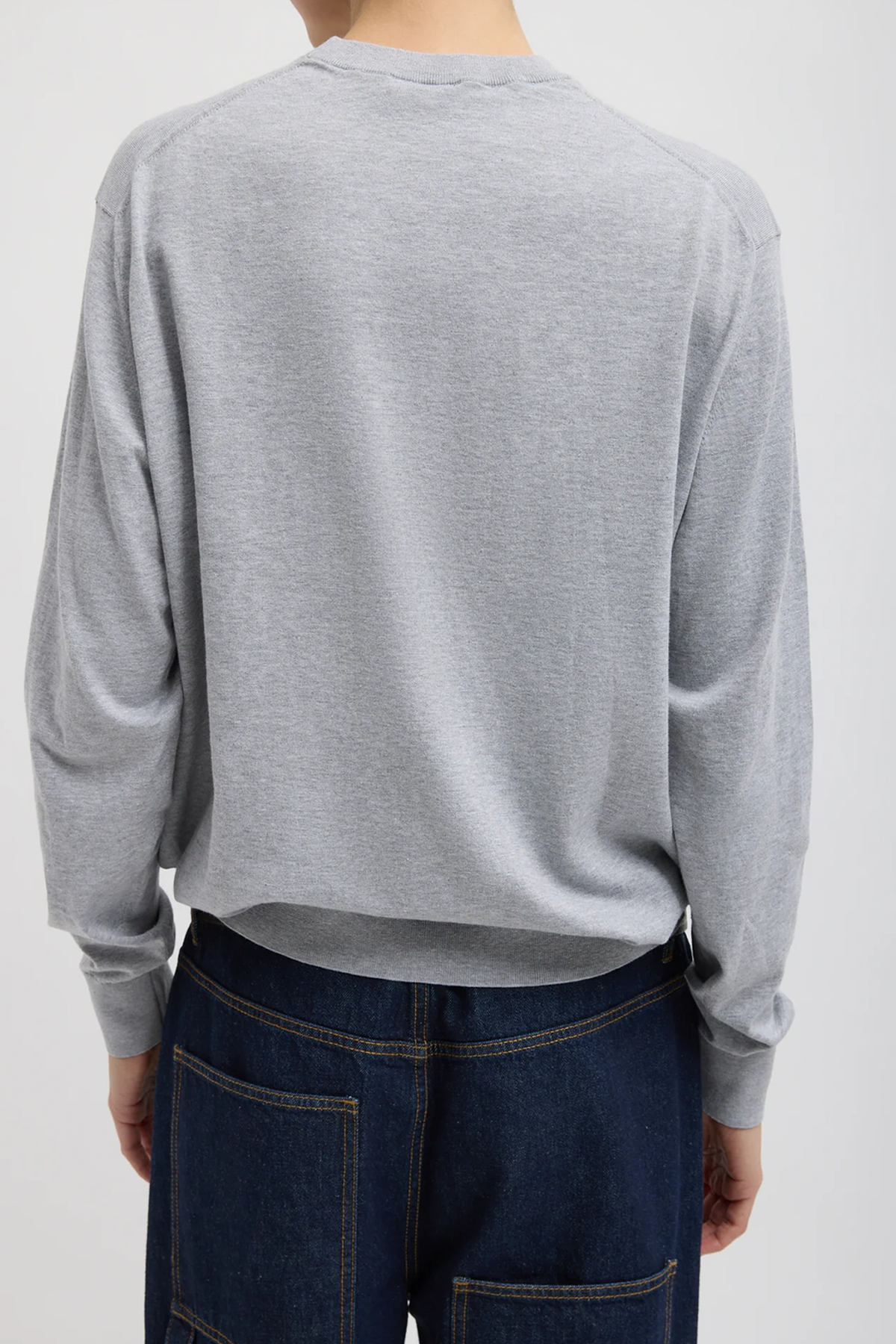 Tibi Super Fine Gauge Perfect Men's Pullover