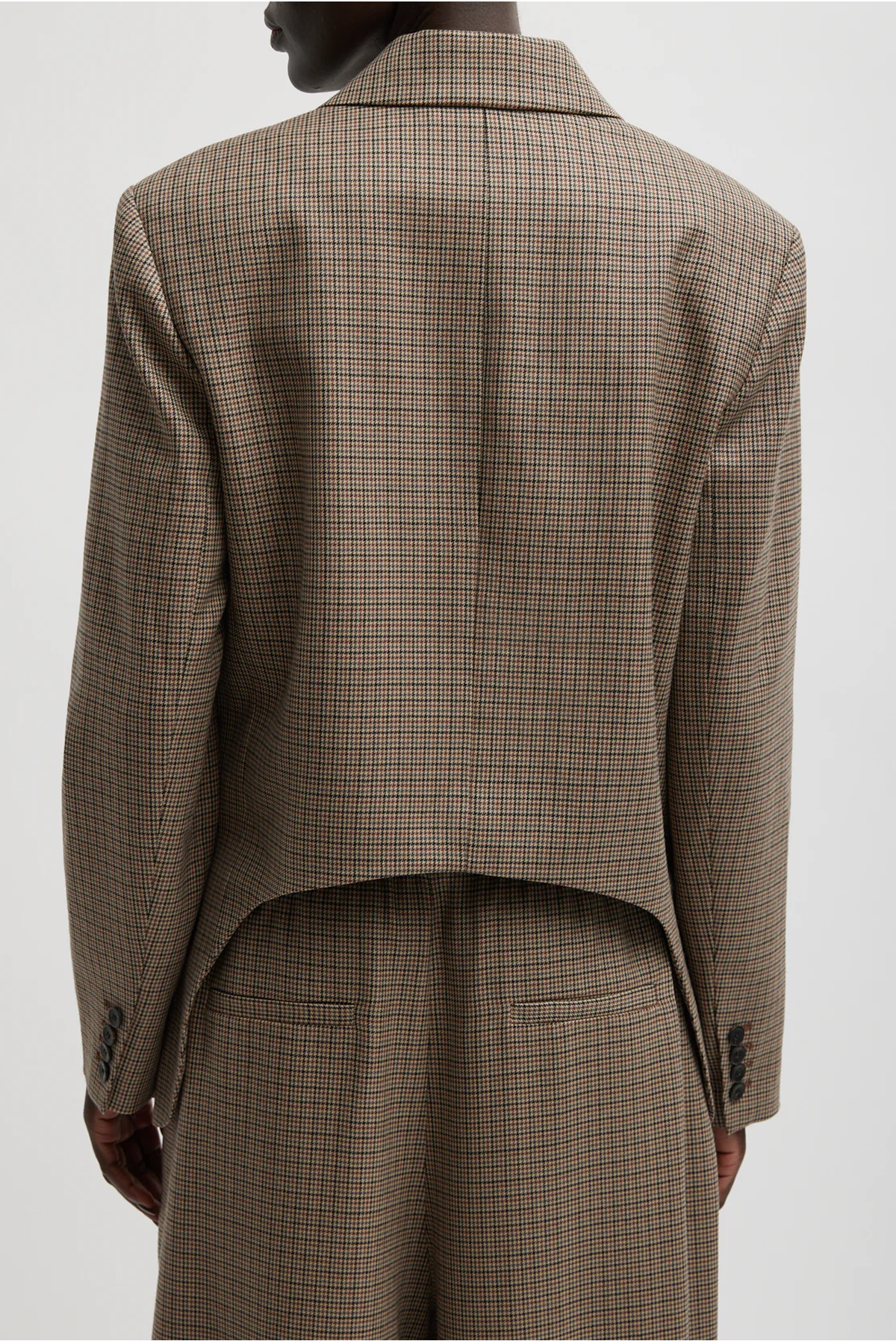 Tibi Thomas Menswear Check Dennis Cutout Blazer