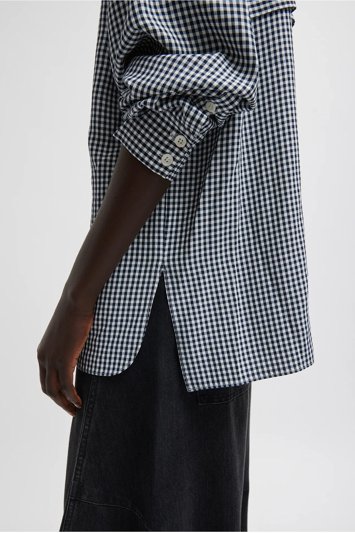 Tibi Viscose Gingham Oversized Shirt