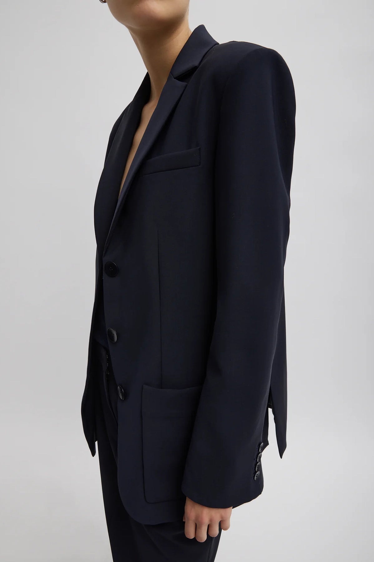 Tibi Tropical Wool Max Blazer