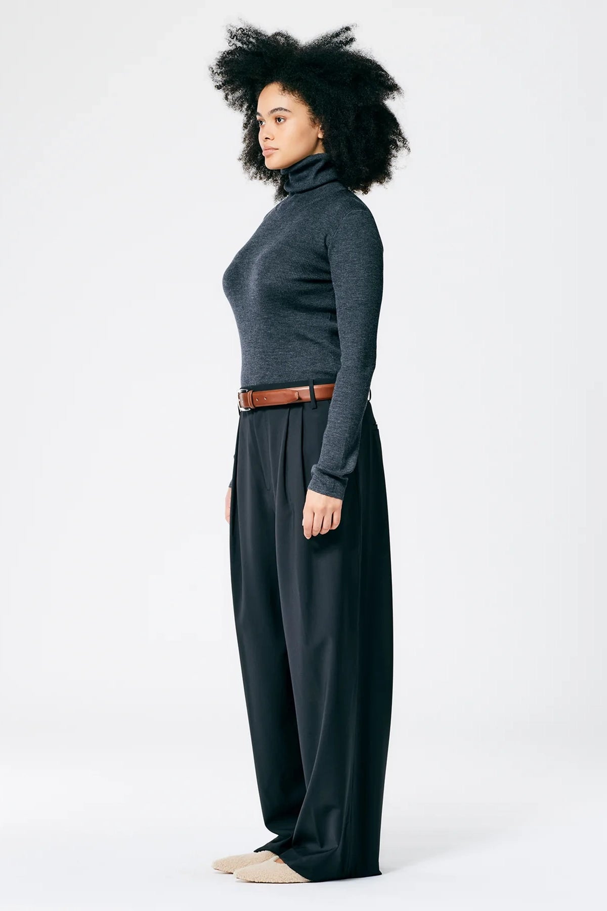 Pantalon Stella en laine tropicale Tibi