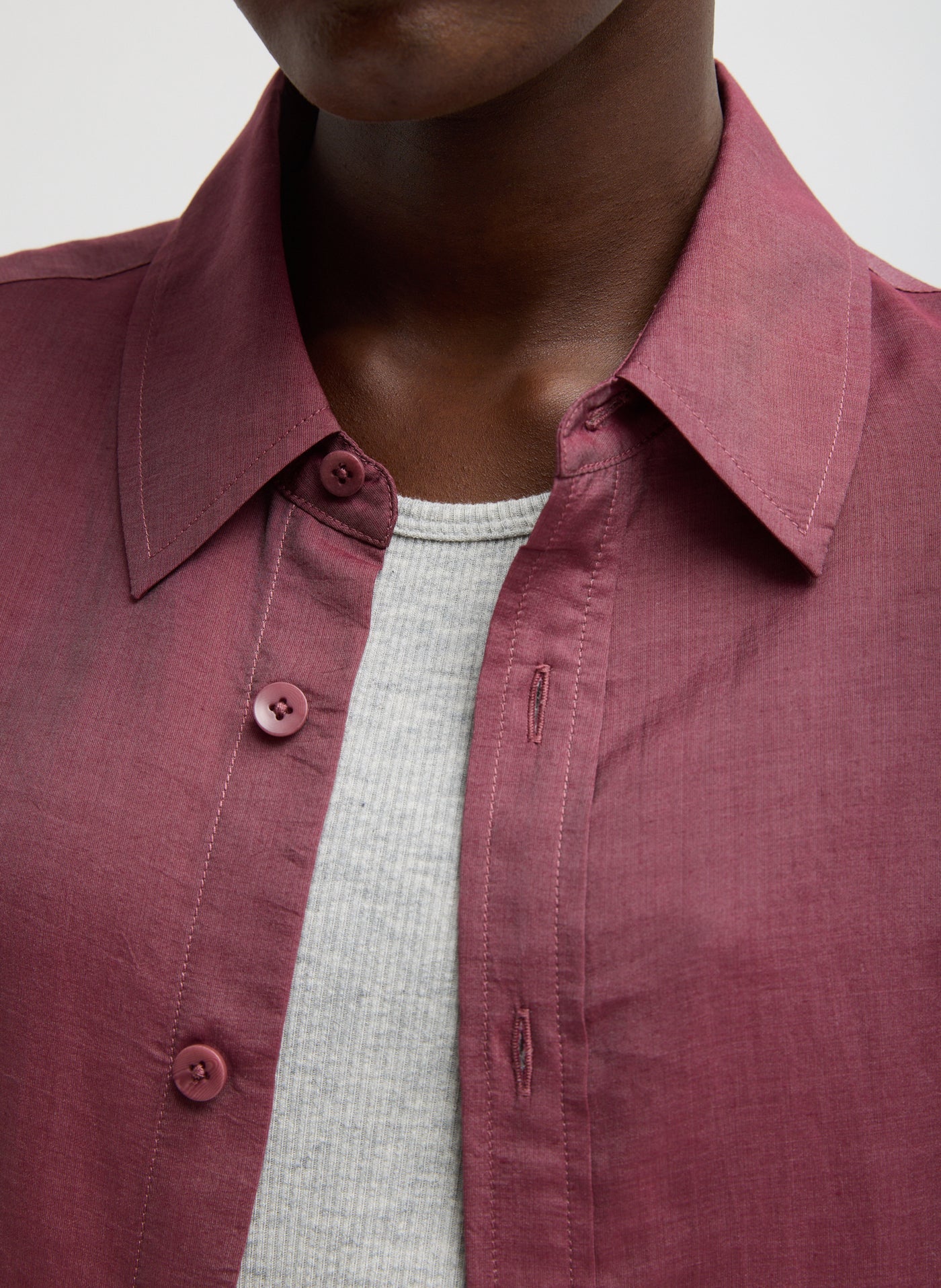 Camisa ajustada para hombre Tibi Silk Voile Charlie