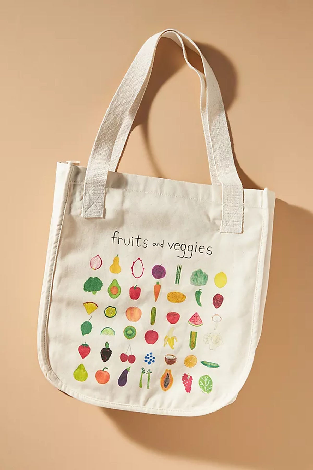 Unfortunate Portrait Fruits and Veggies Tote Bag